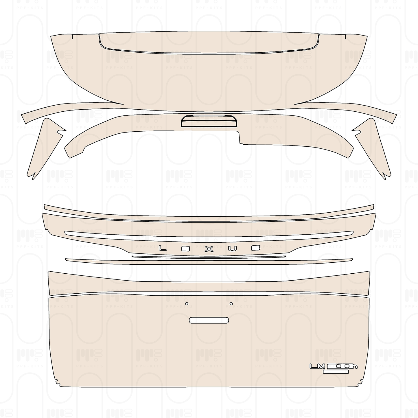 Pre-Cut PPF Lexus LM 2026