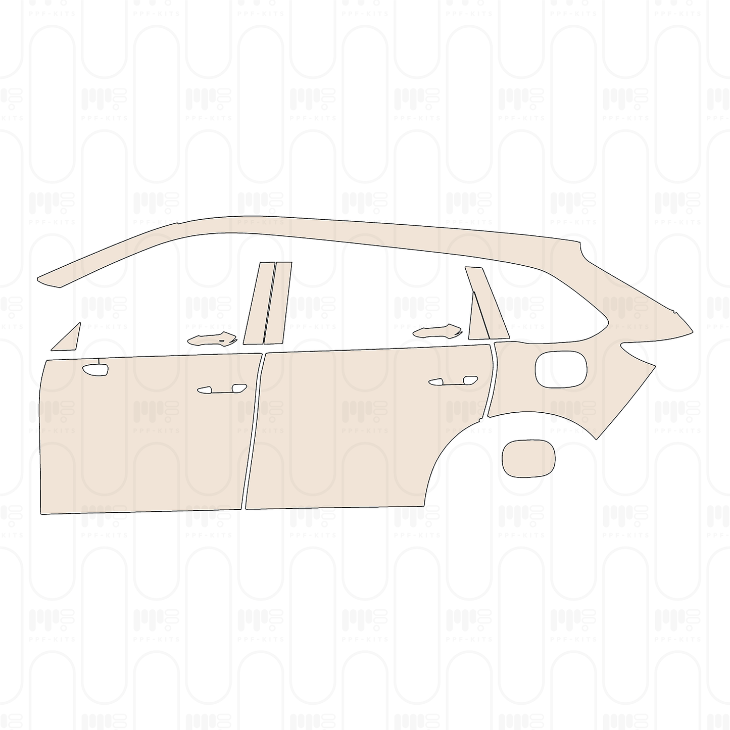 Pre-Cut PPF Mazda CX-80 (EU) Exclusive-Line 2026