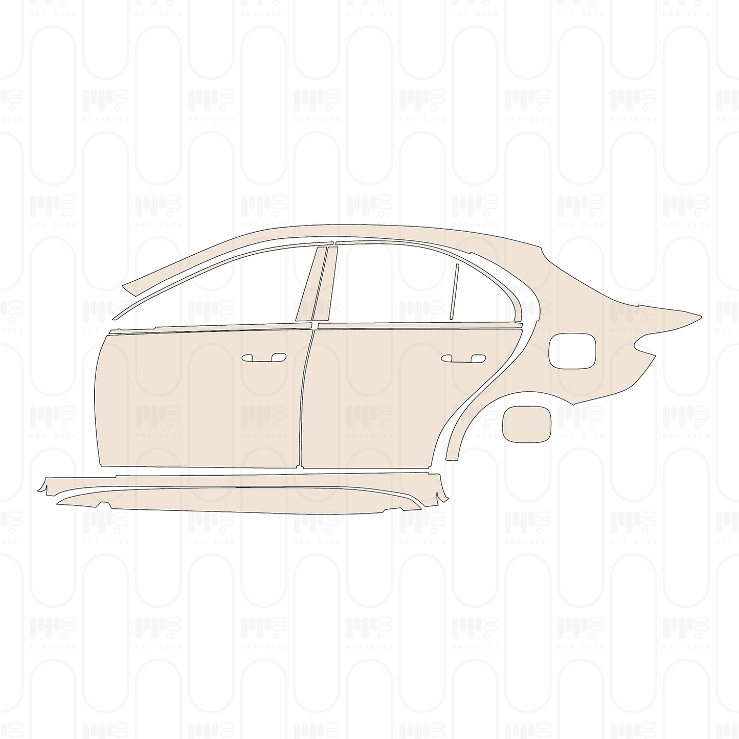 Pre-Cut PPF Mercedes-Benz C Class Sedan AMG Line Standard Wheelbase 2026