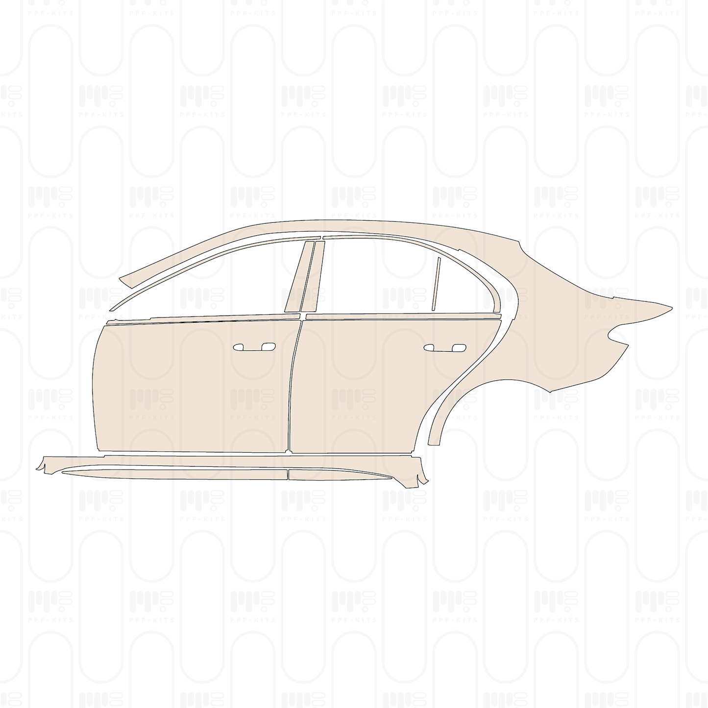 Pre-Cut PPF Mercedes-Benz C Class Sedan AMG C43 2026
