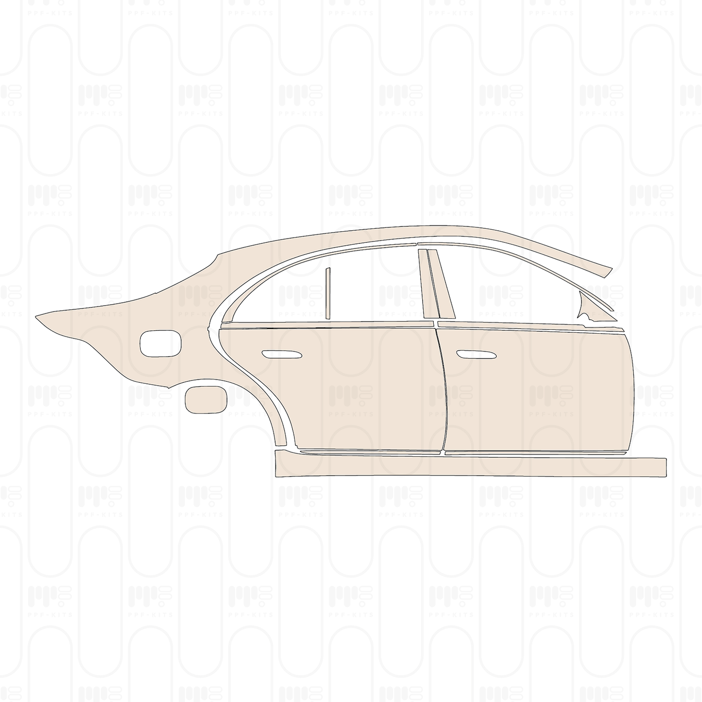 Pre-Cut PPF Mercedes-Benz S Class Sedan Base Extended Wheelbase 2026