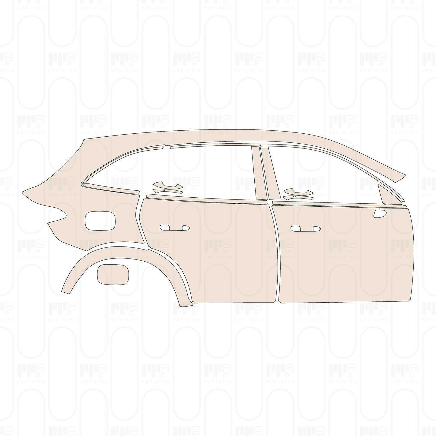 Pre-Cut PPF Mercedes-Benz GLC SUV Standard Wheelbase (GLC) Base 2026