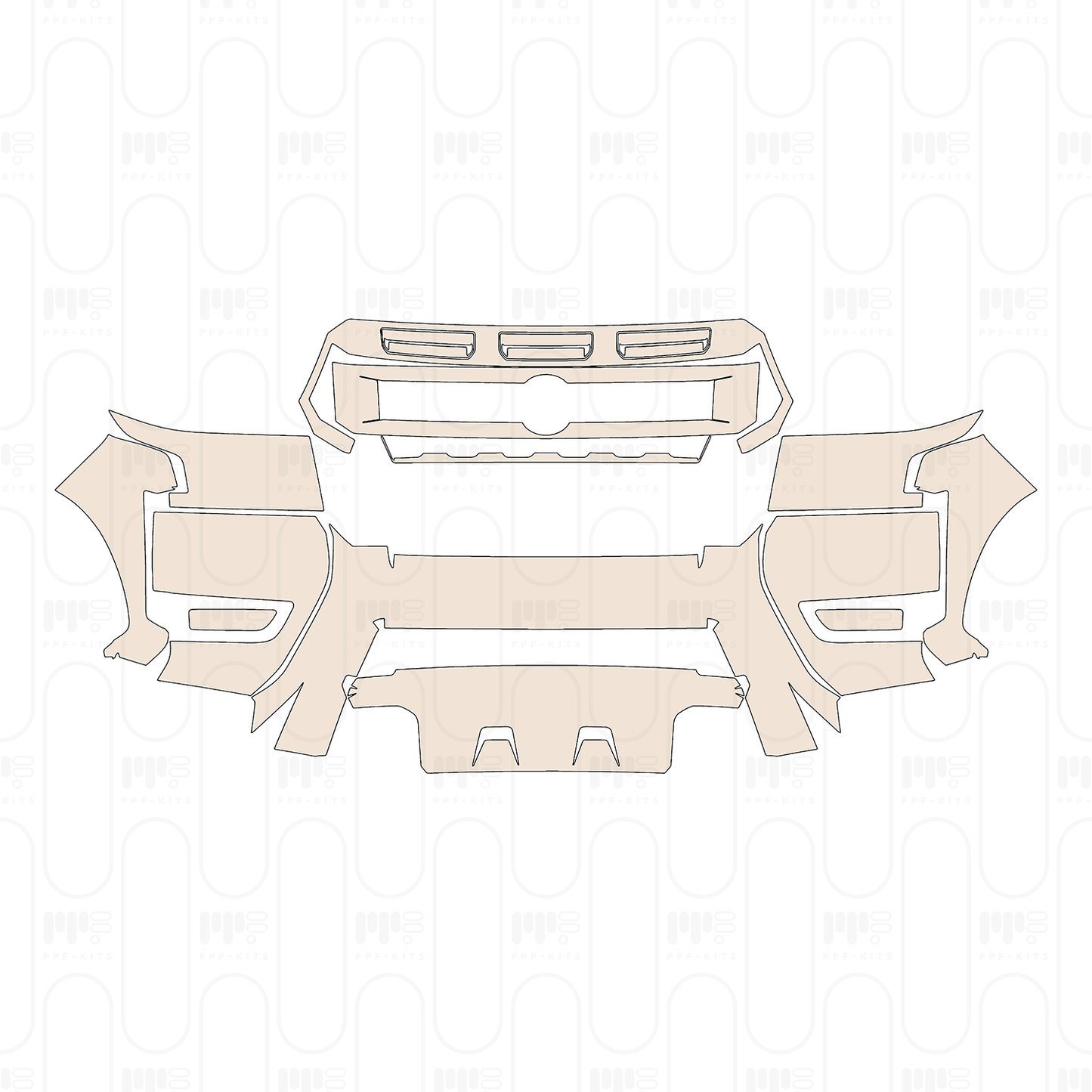 Pre-Cut PPF Nissan Frontier Crew Cab Pro-X 2026