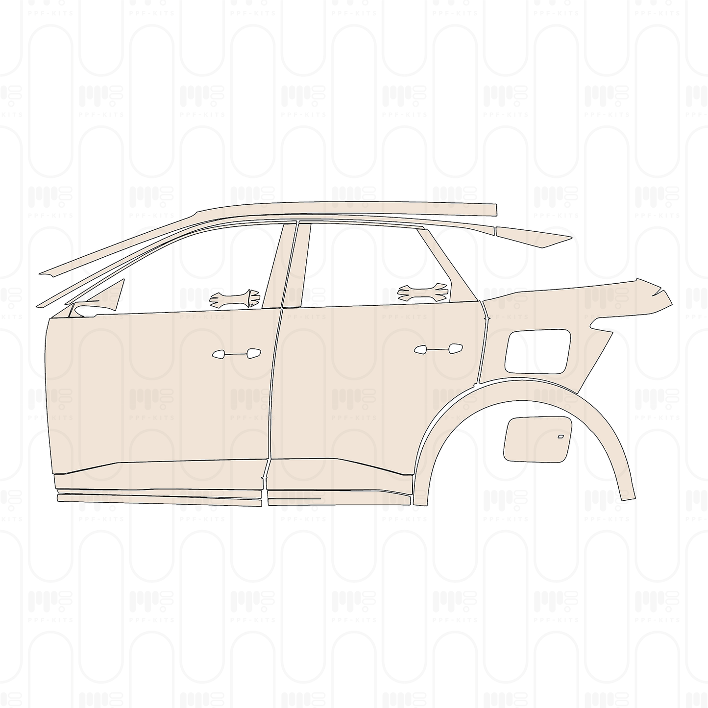 Pre-Cut PPF Peugeot E-3008 (EU) Allure 2026