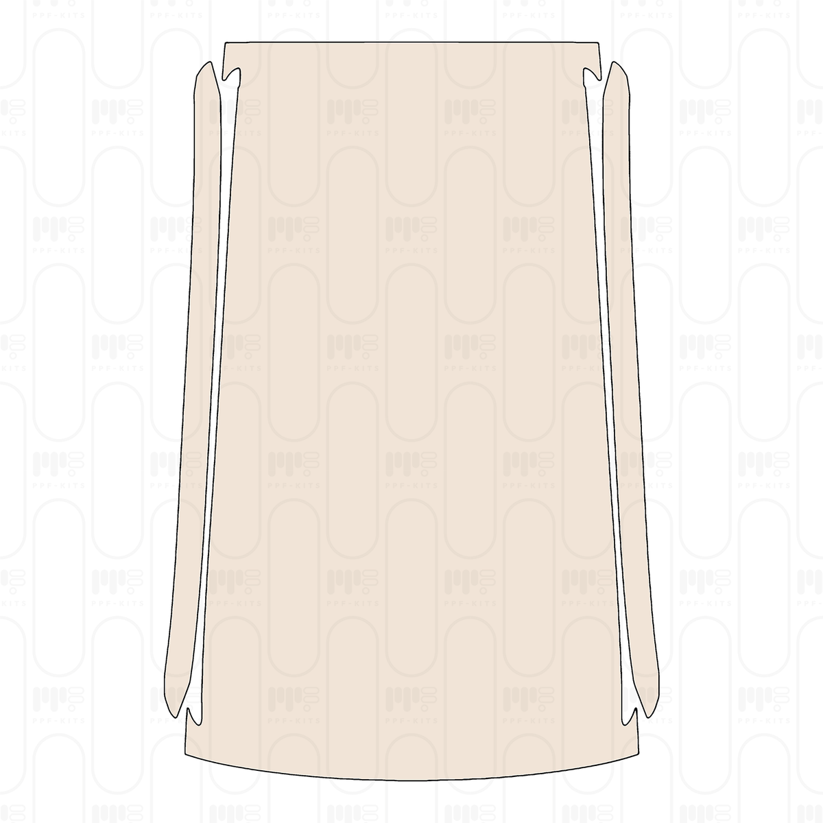Pre-cut PPF pattern: Roof - Porsche