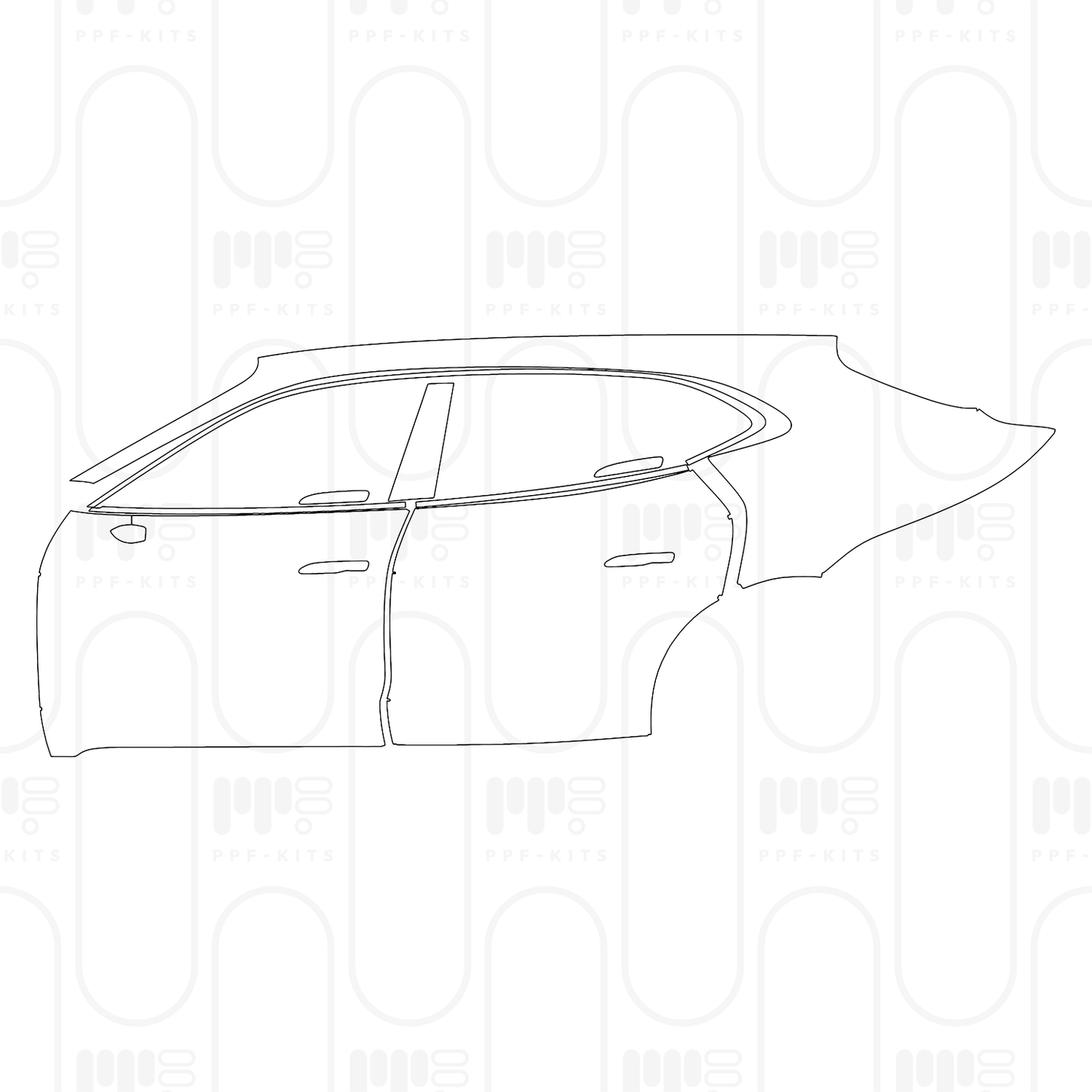 Pre-Cut PPF Porsche Taycan Sport Turismo Taycan Turbo S Sport Turismo 2026