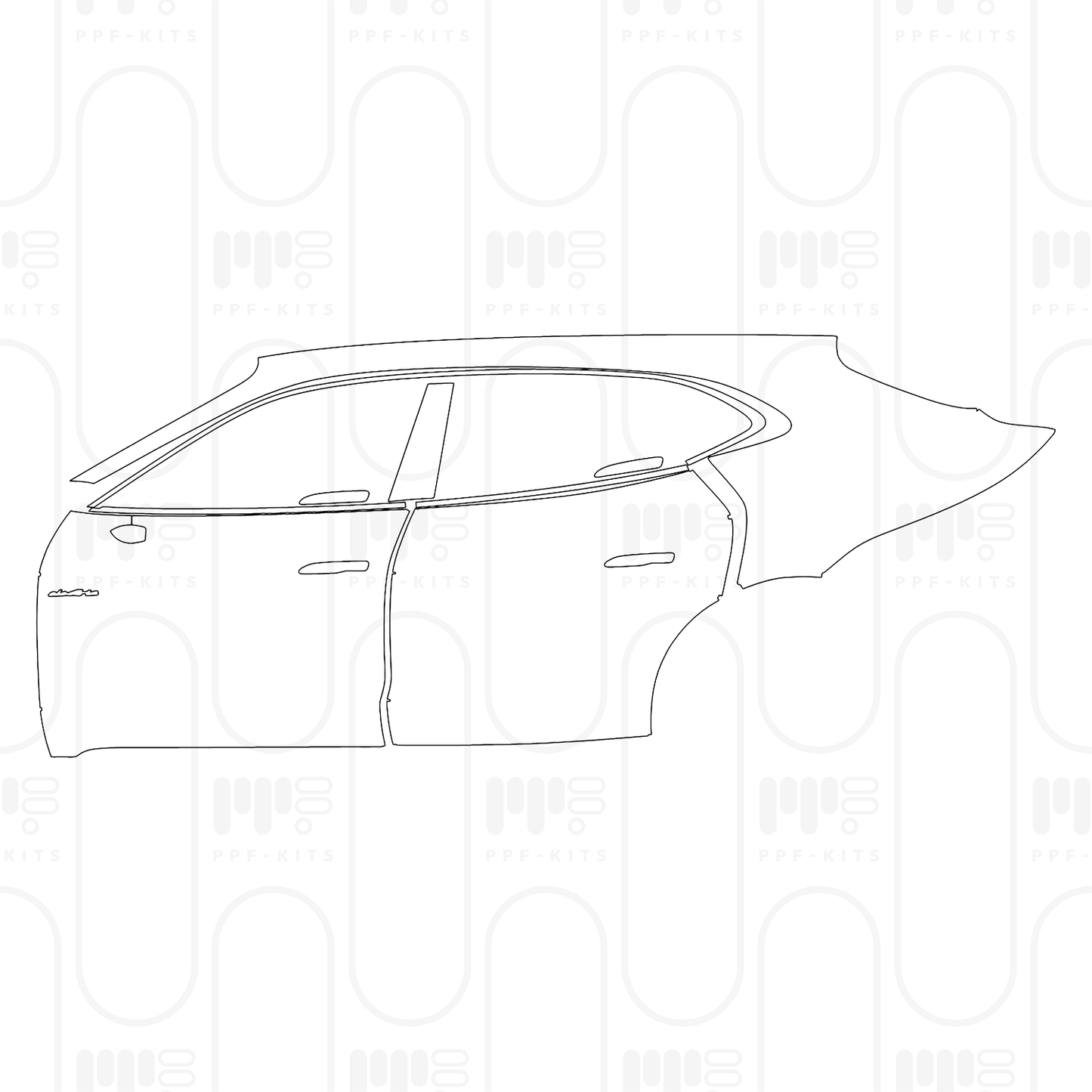 Pre-Cut PPF Porsche Taycan Sport Turismo Taycan Turbo S Sport Turismo 2026