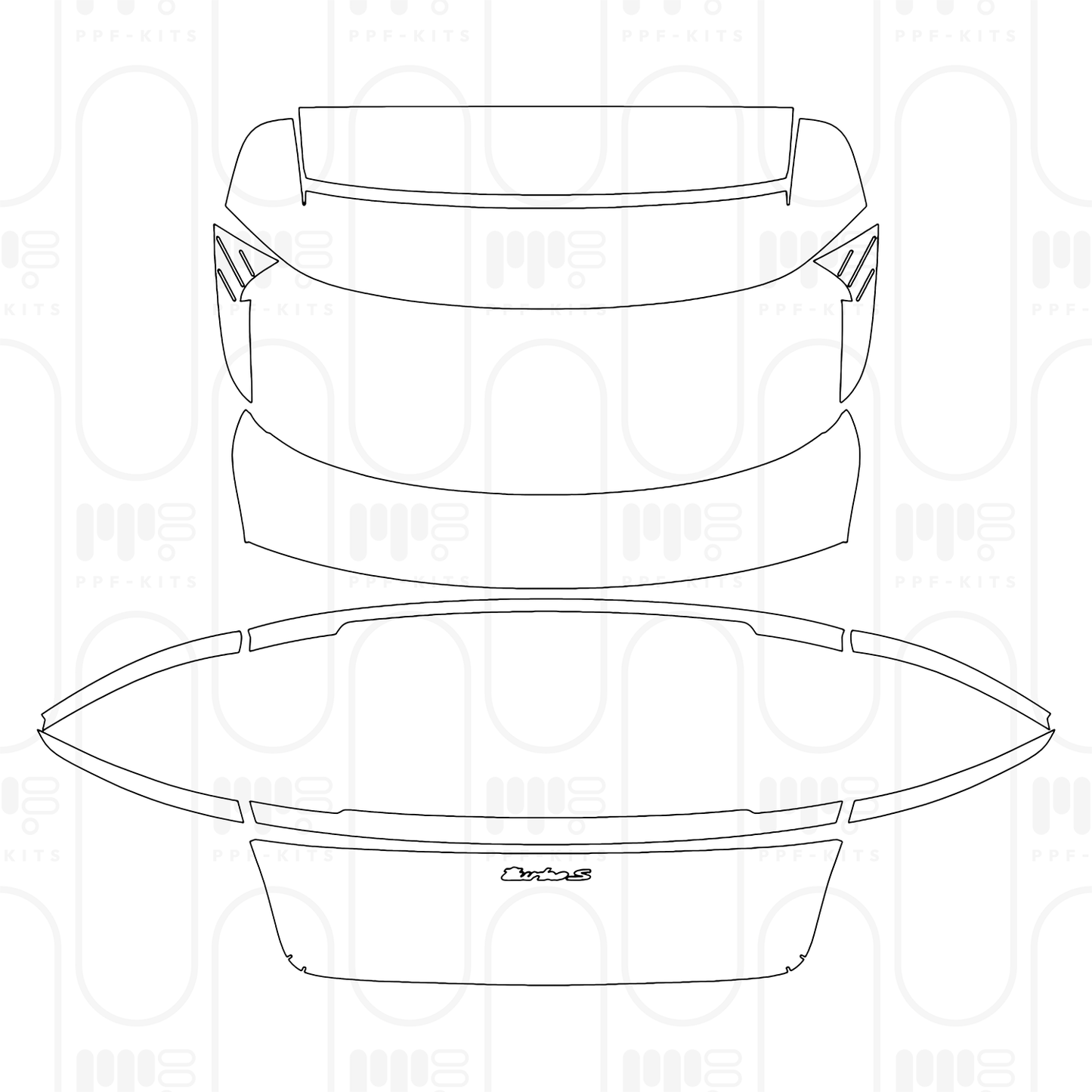 Pre-Cut PPF Porsche Taycan Sport Turismo Taycan Turbo S Sport Turismo 2026
