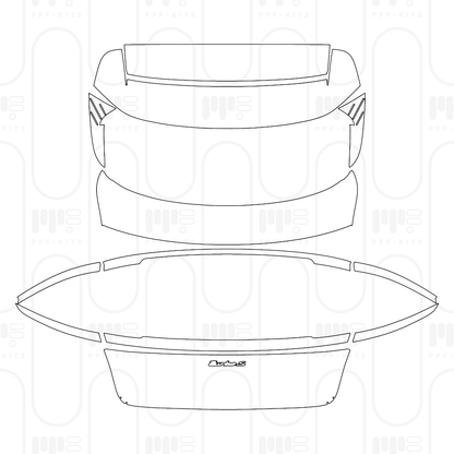 Pre-Cut PPF Porsche Taycan Sport Turismo Taycan Turbo S Sport Turismo 2026