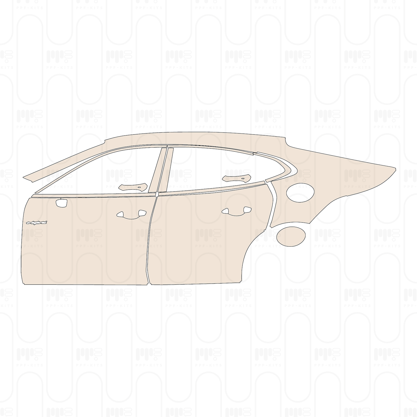Pre-Cut PPF Porsche Panamera Sedan Panamera 4S E-Hybrid 2026