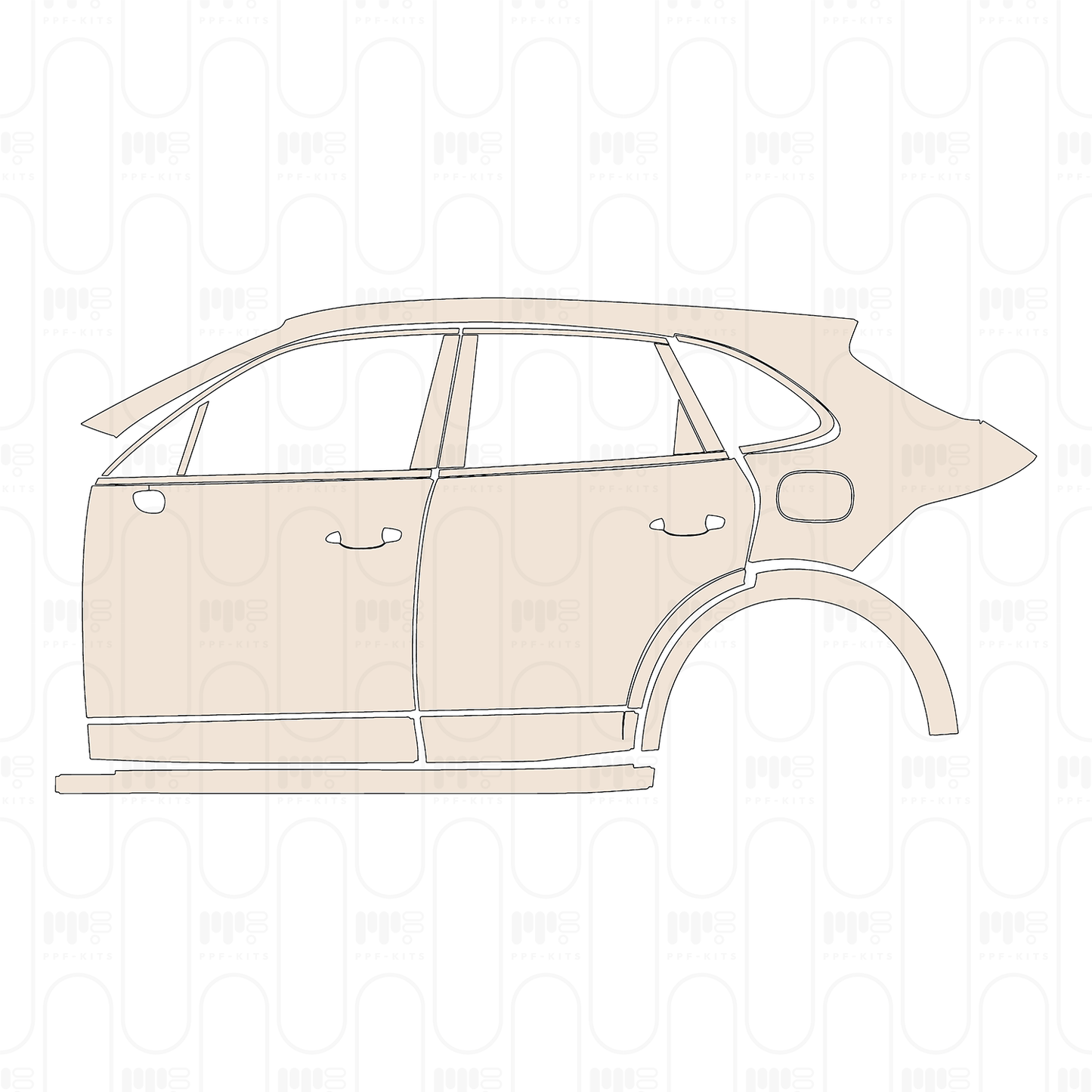 Pre-Cut PPF Porsche Cayenne S E-Hybrid 2026