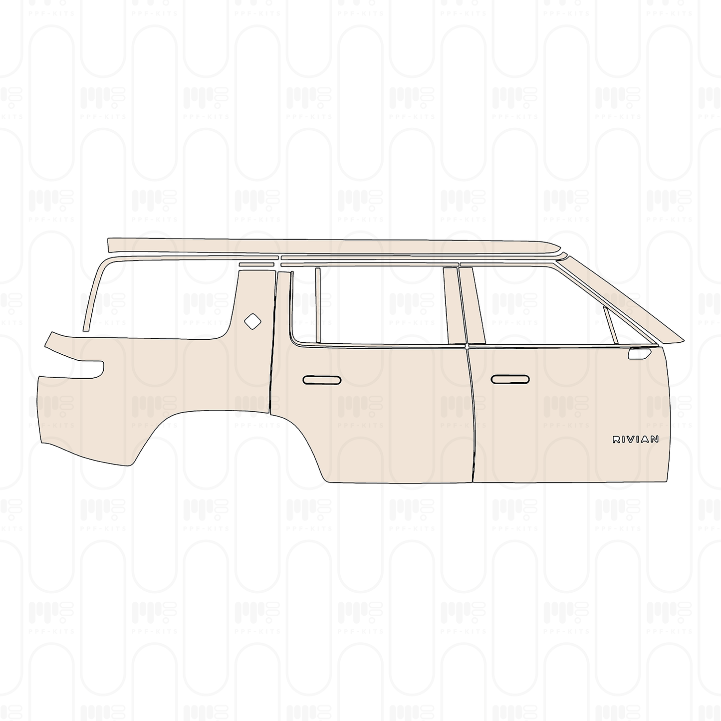 Pre-Cut PPF Rivian R1S 2026
