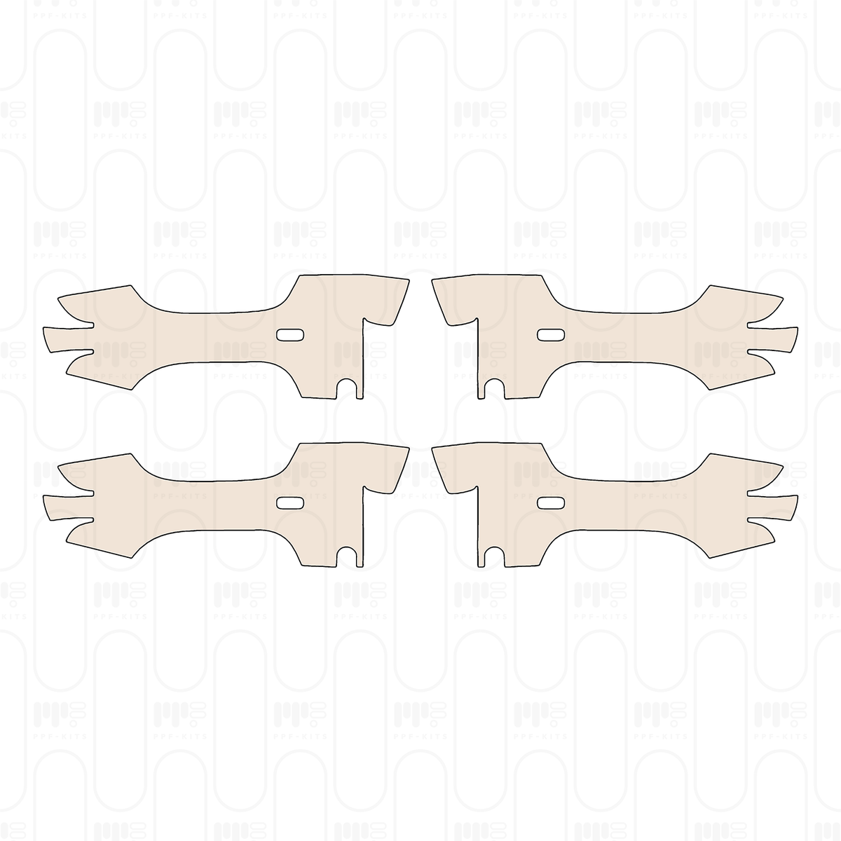 Pre-cut PPF pattern: Door Handle - Rolls-Royce