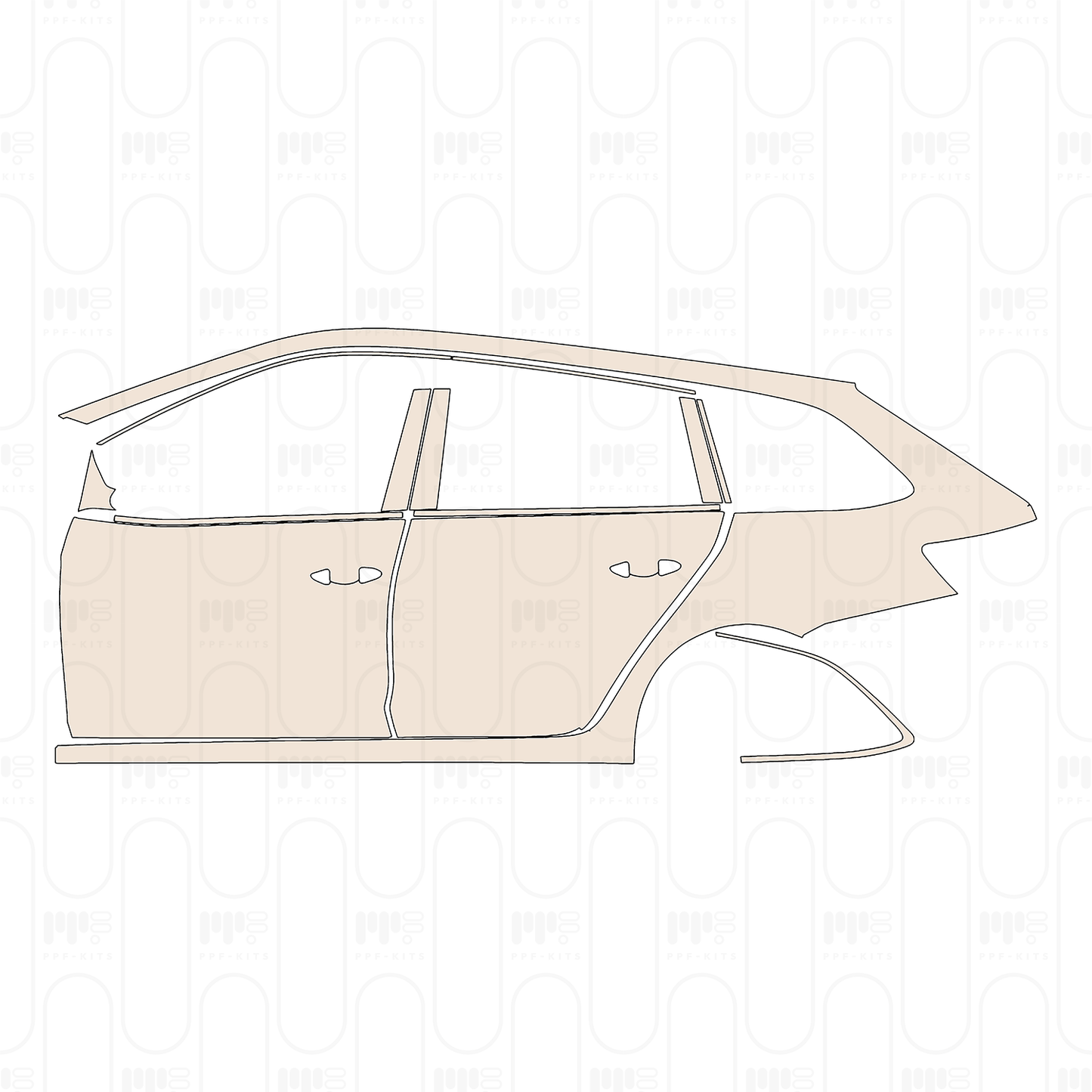 Pre-Cut PPF Skoda Octavia (EU) Estate Base 2026