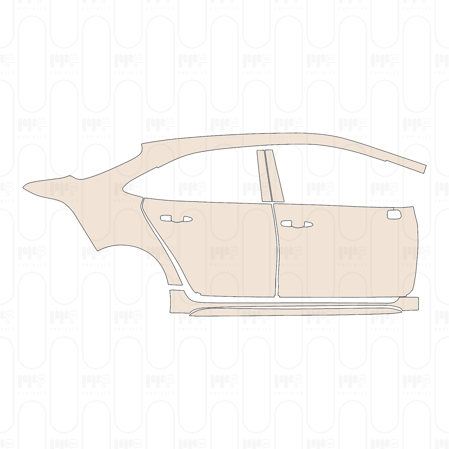 Pre-Cut PPF Toyota Corolla (US) Sedan Luxury 2026