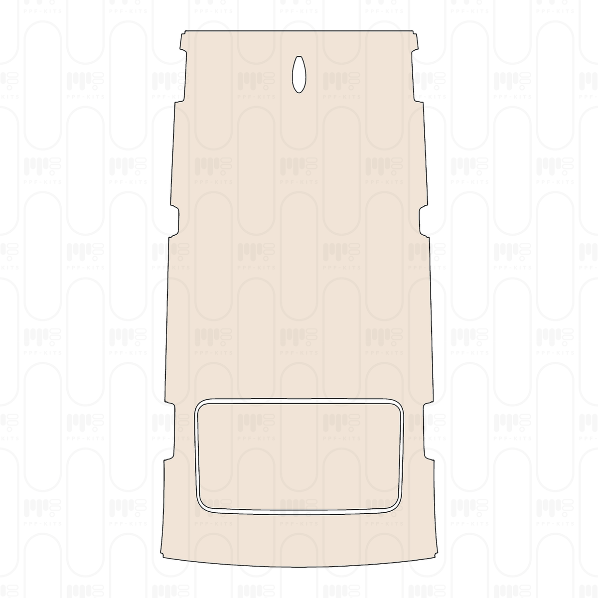Pre-cut PPF pattern: Roof - Toyota