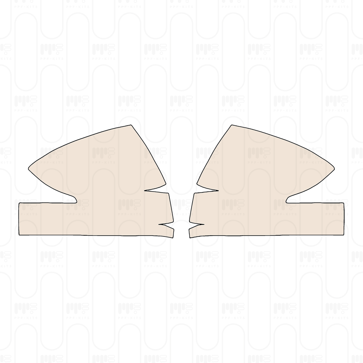 Pre-cut PPF pattern: Mirror - Toyota