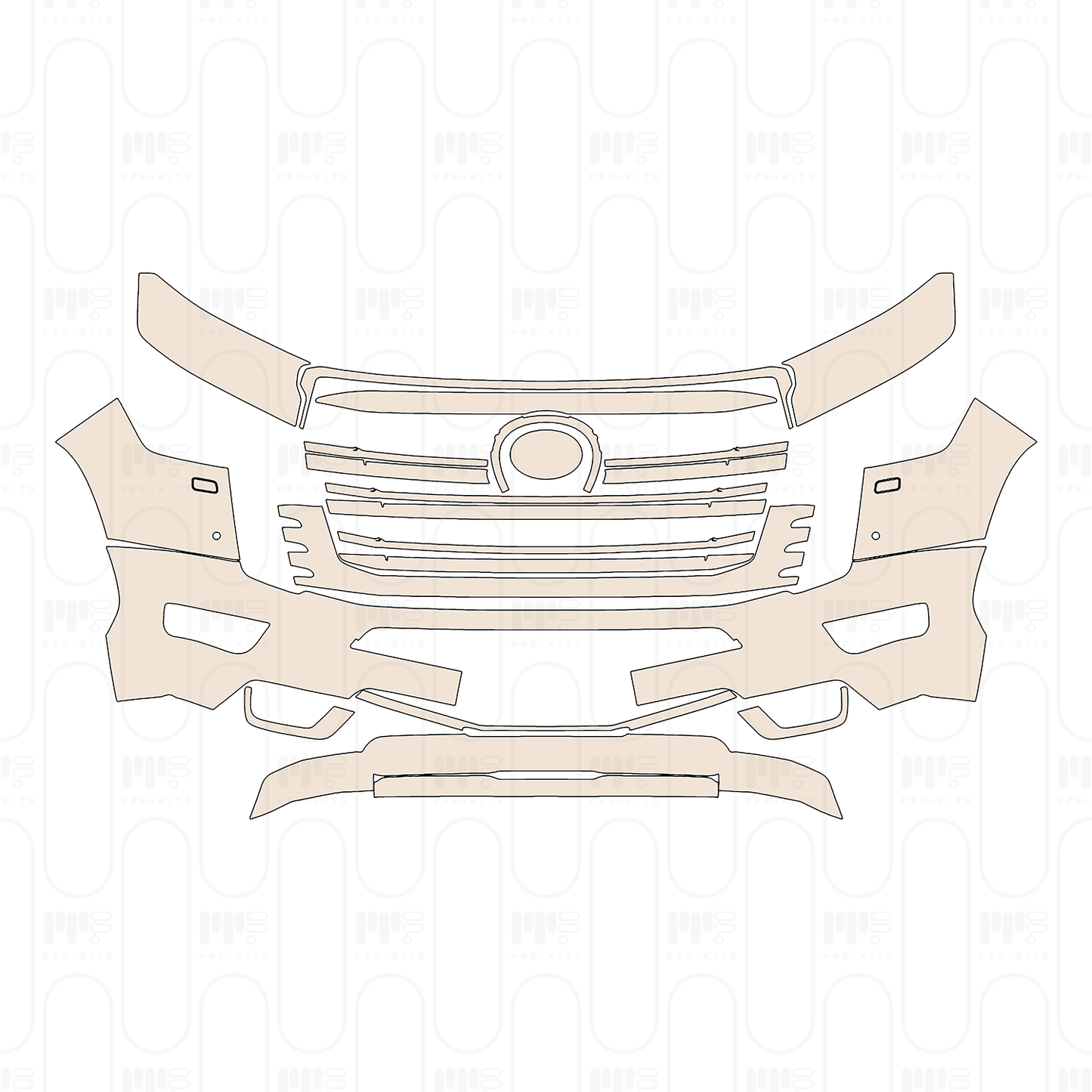 Pre-Cut PPF Toyota Land Cruiser (ME) GXR 2026