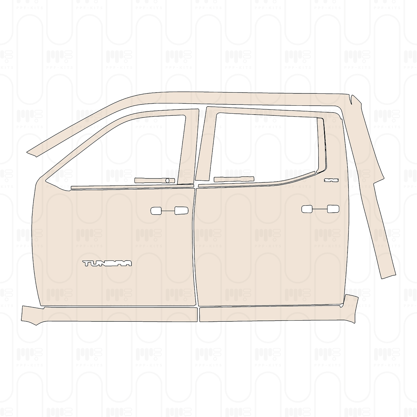 Pre-Cut PPF Toyota Tundra CrewMax SR5 2026