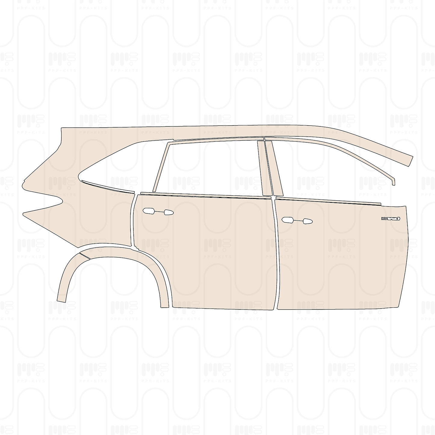 Pre-Cut PPF Toyota Innova HyCross (IN) 2026