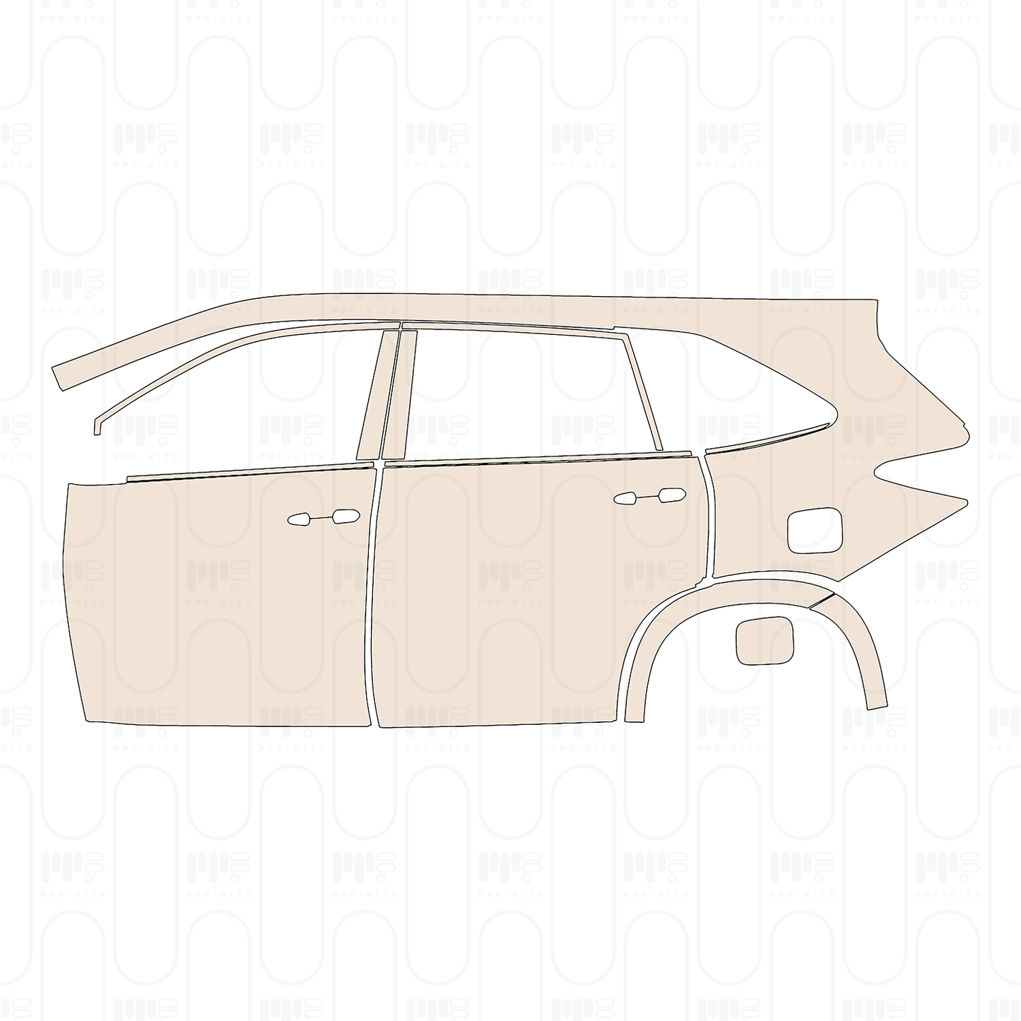 Pre-Cut PPF Toyota Innova HyCross (IN) 2026