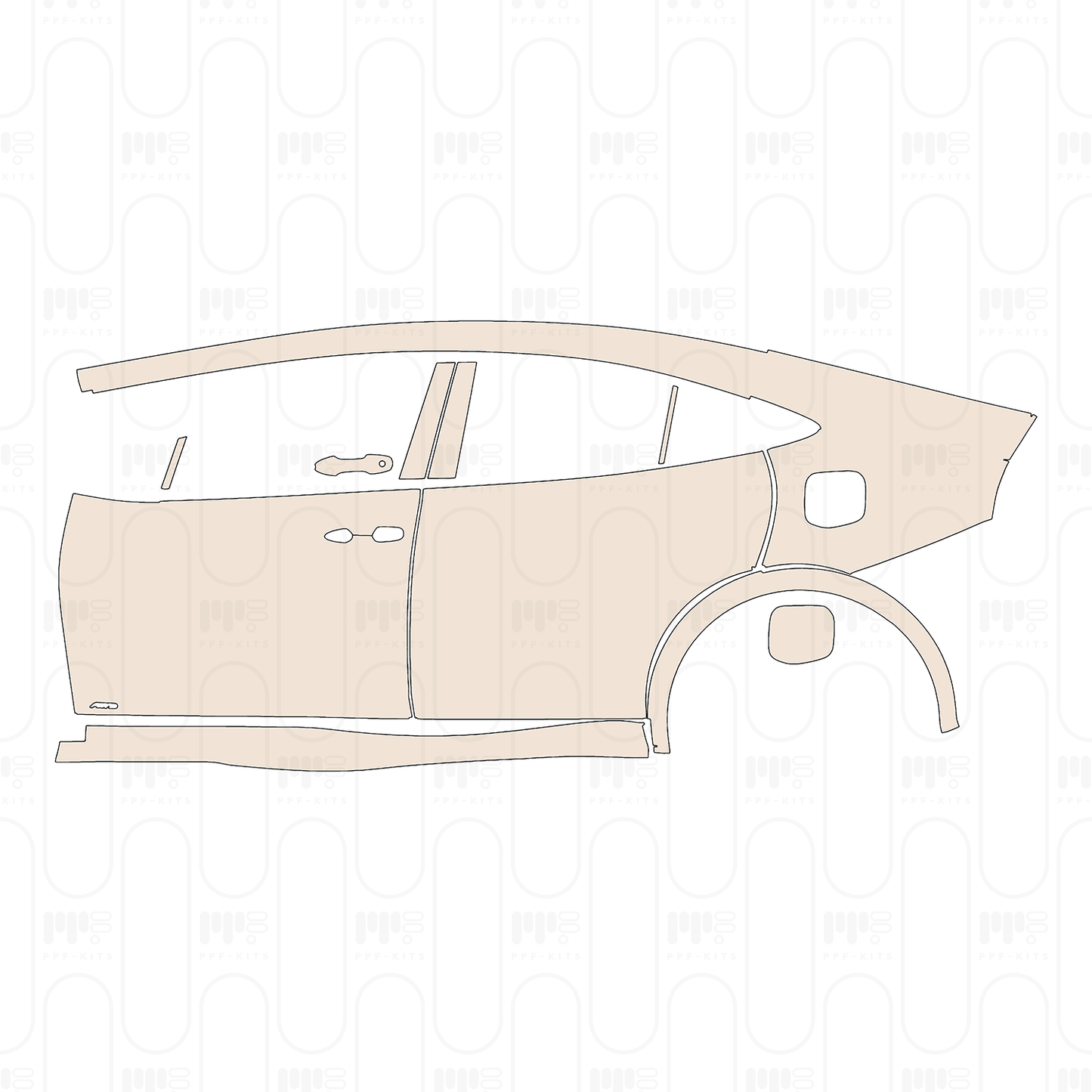 Pre-Cut PPF Toyota Prius (US) LE 2026