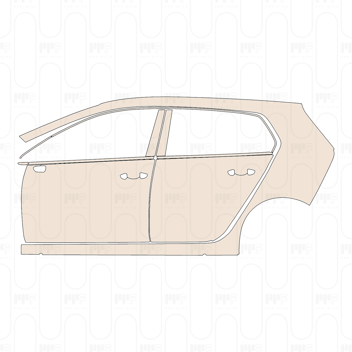 Pre-Cut PPF Volkswagen Golf Base 2026