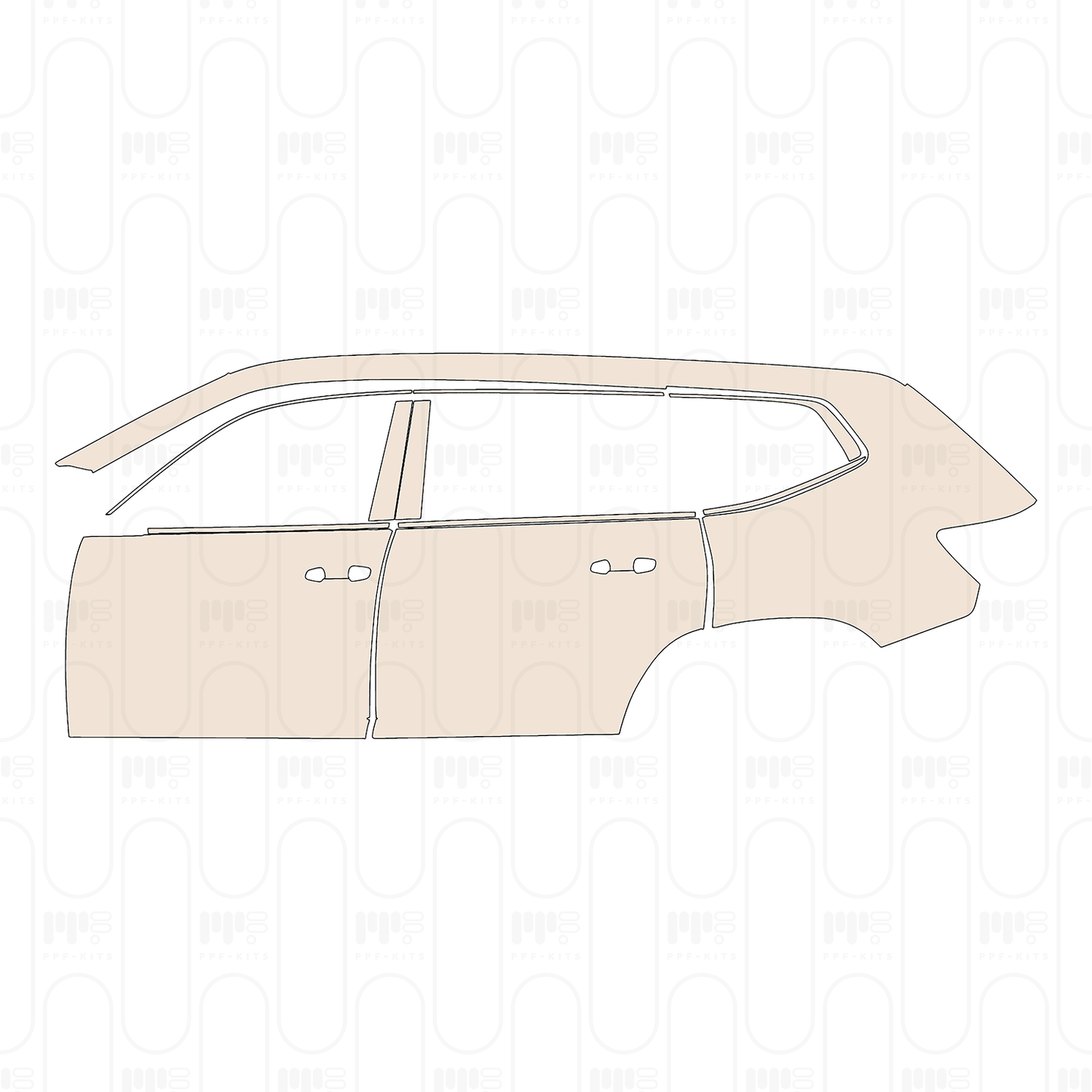 Pre-Cut PPF Volkswagen Atlas (US) SE with Technology 2026