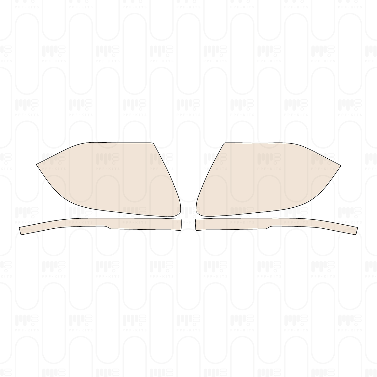 Pre-cut PPF pattern: Mirror - Volkswagen