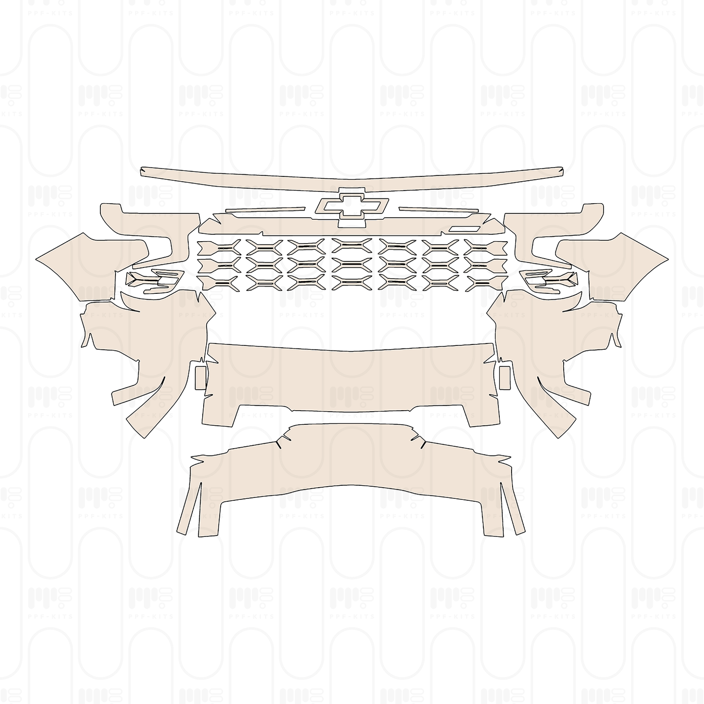 Pre-Cut PPF Chevrolet Silverado 1500 ZR2 2026