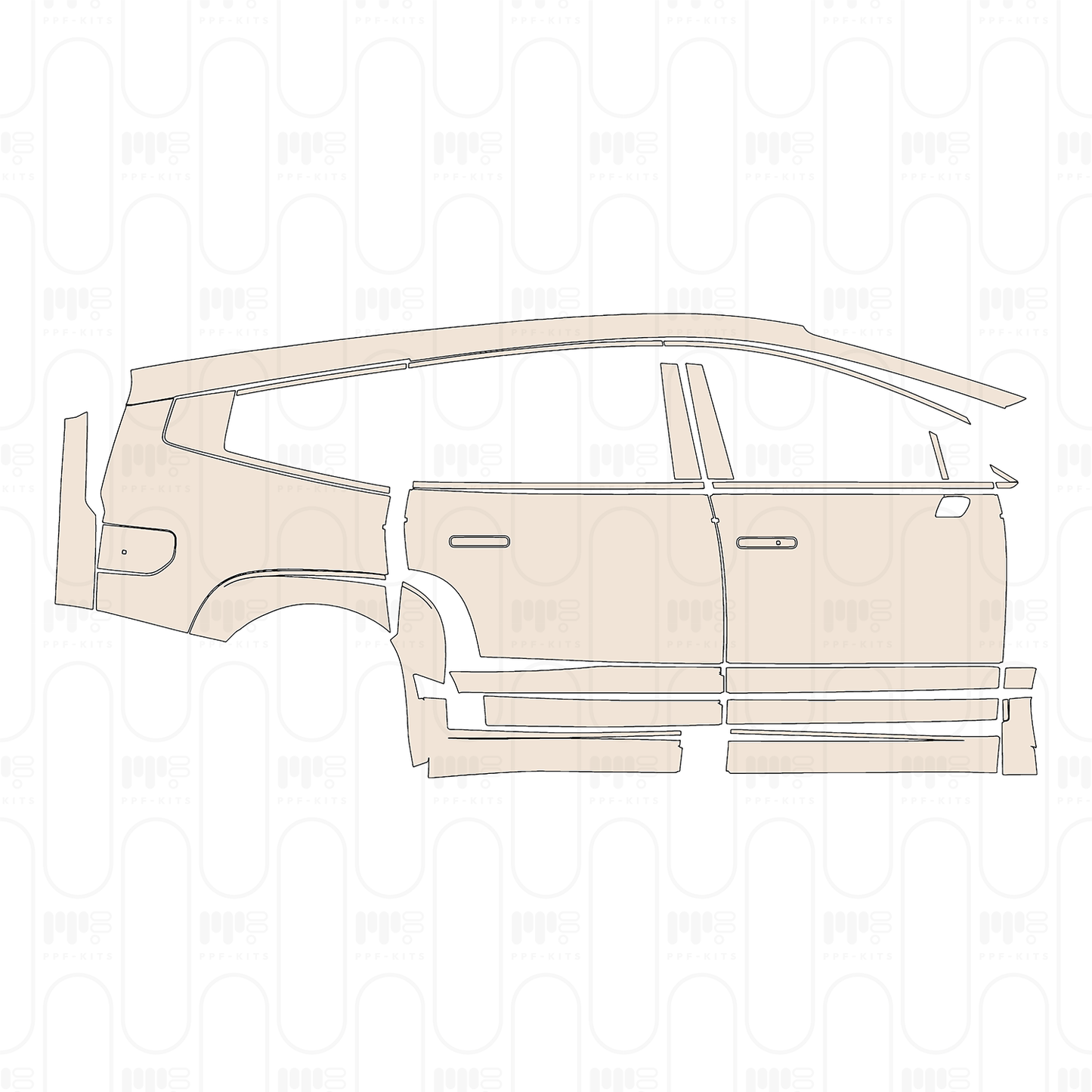 Pre-Cut PPF Hyundai IONIQ 9 SE 2026