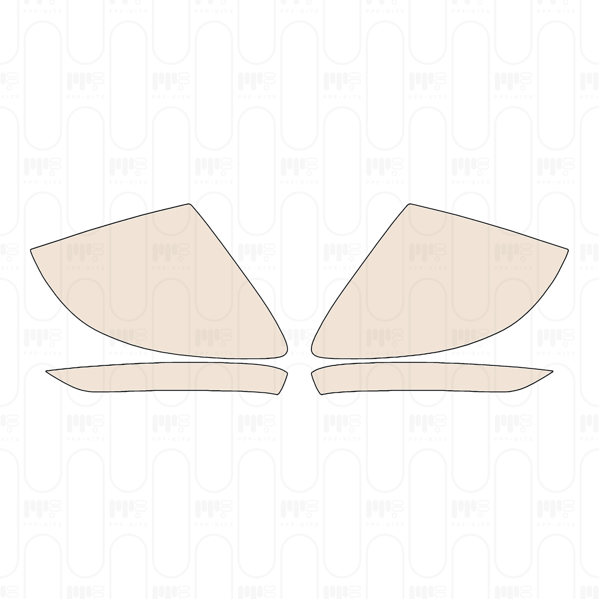 Pre-cut PPF pattern: Mirror - Opel
