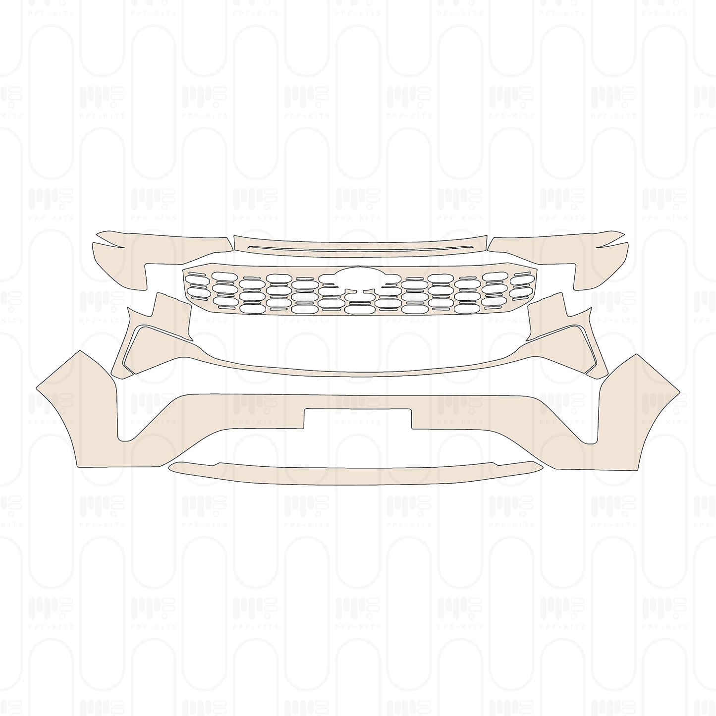 Pre-Cut PPF Ford Equator Sport 2025