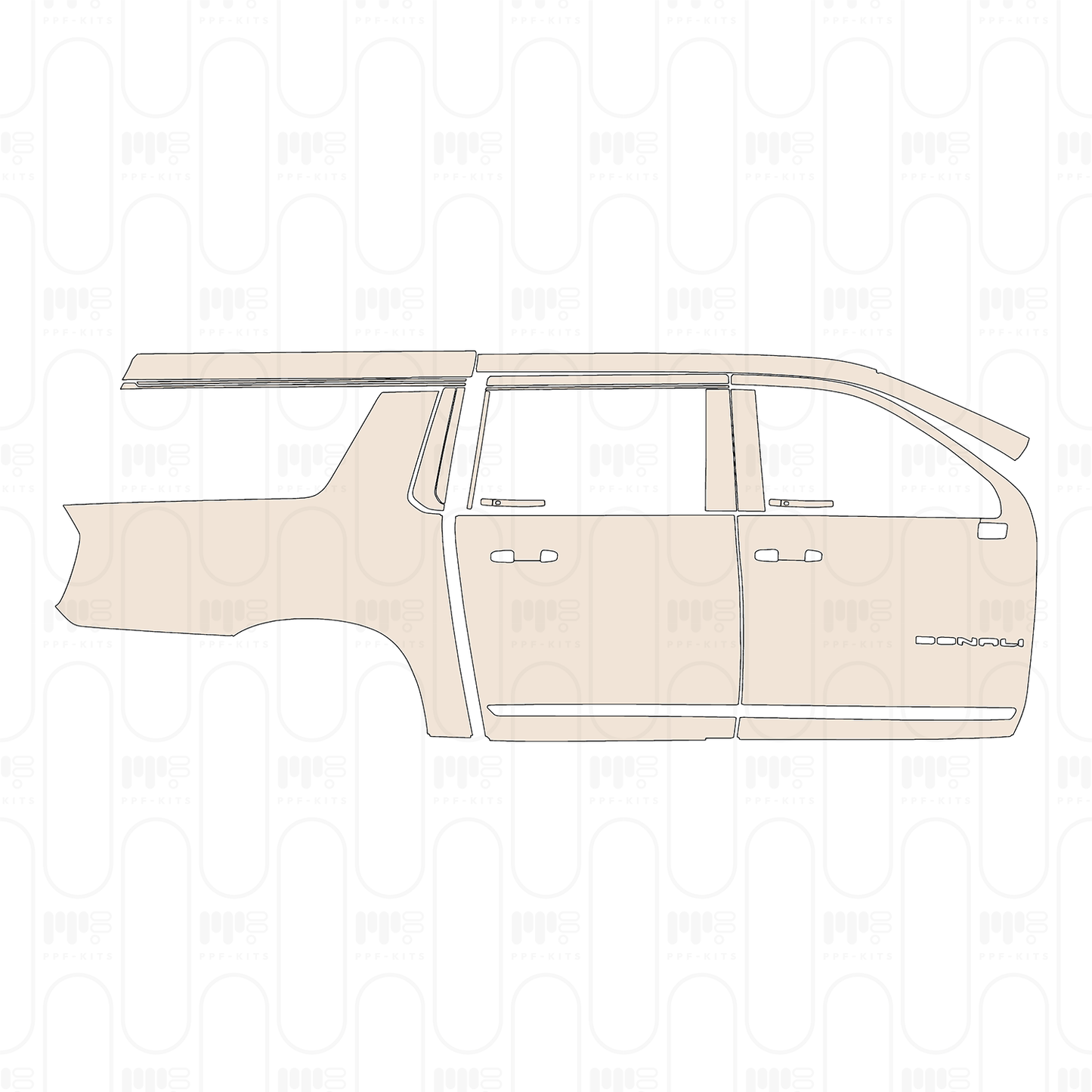 Pre-Cut PPF GMC Yukon XL Denali Ultimate 2025