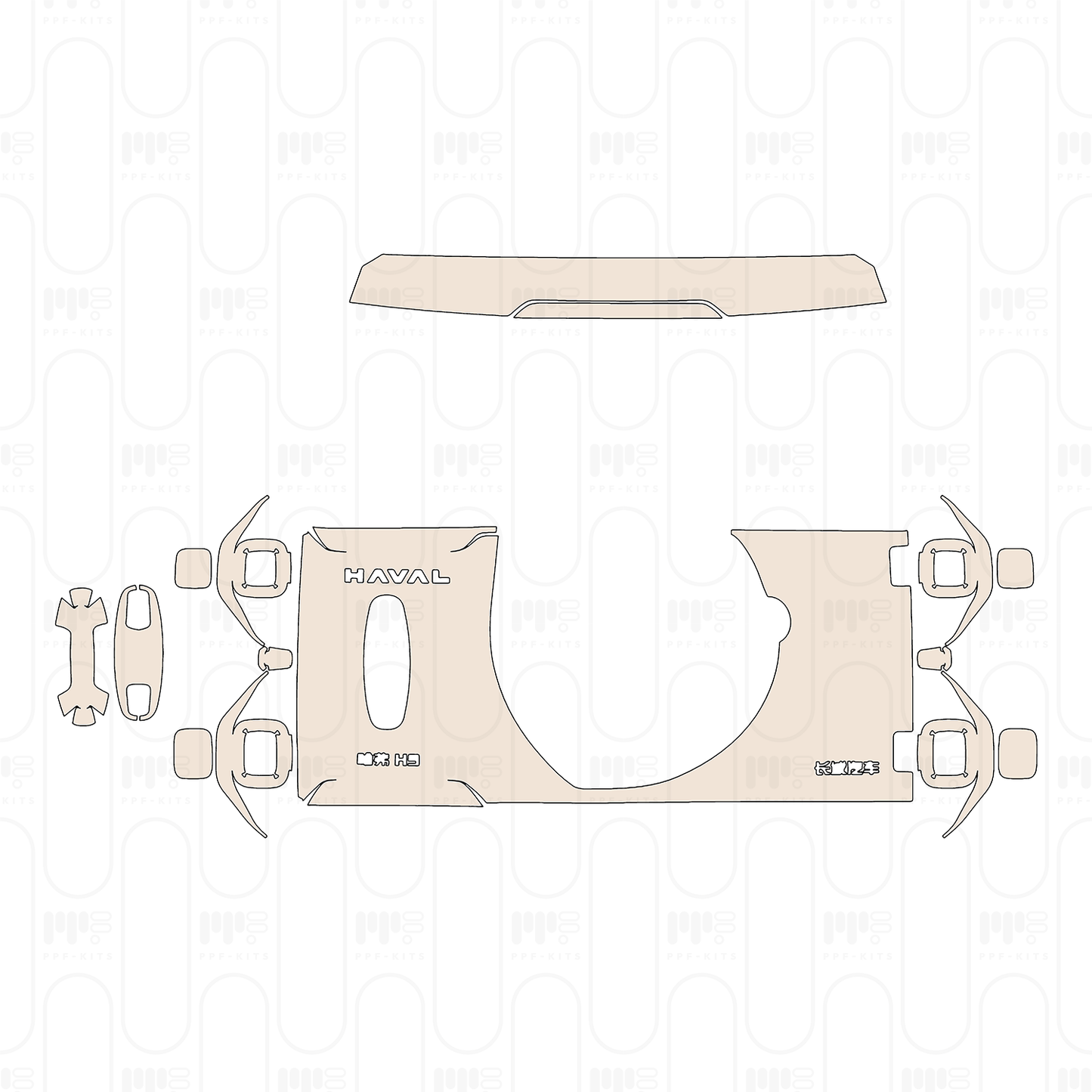 Pre-Cut PPF Haval H9 2025