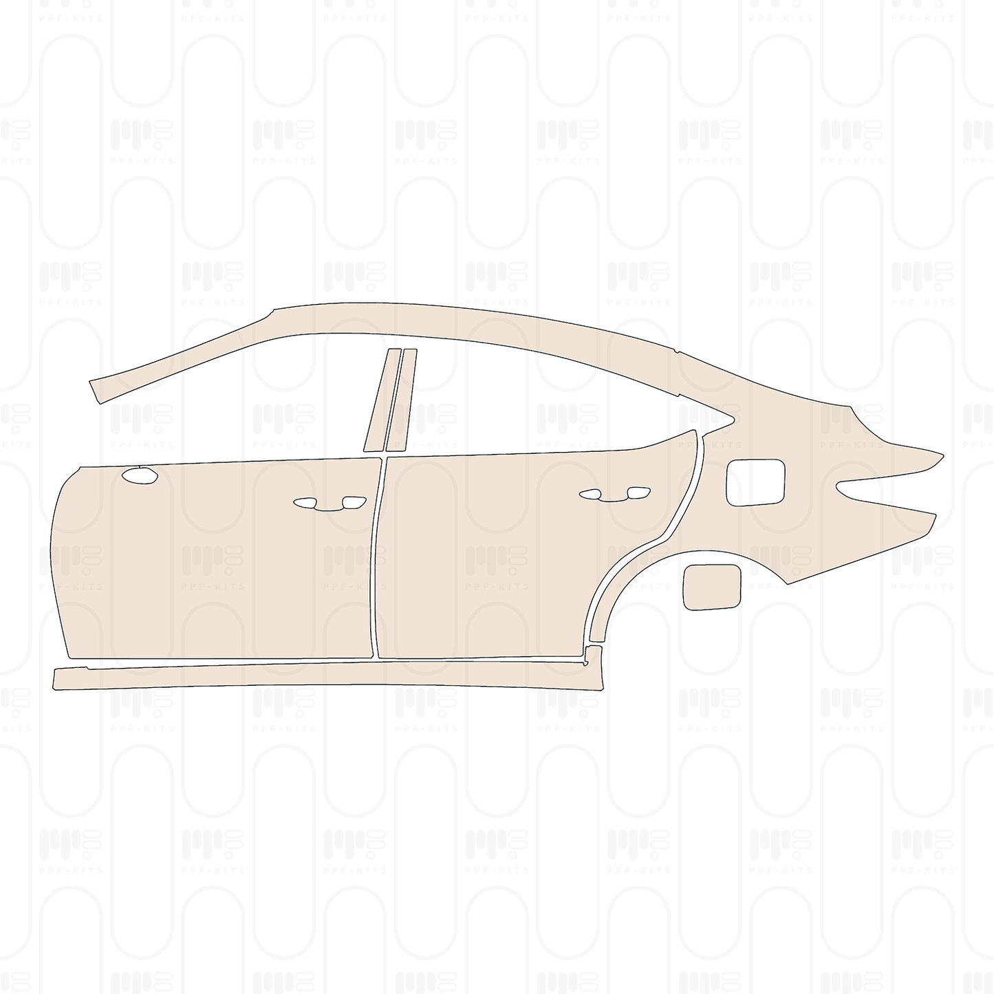 Pre-Cut PPF Lexus ES (US) Luxury 2025