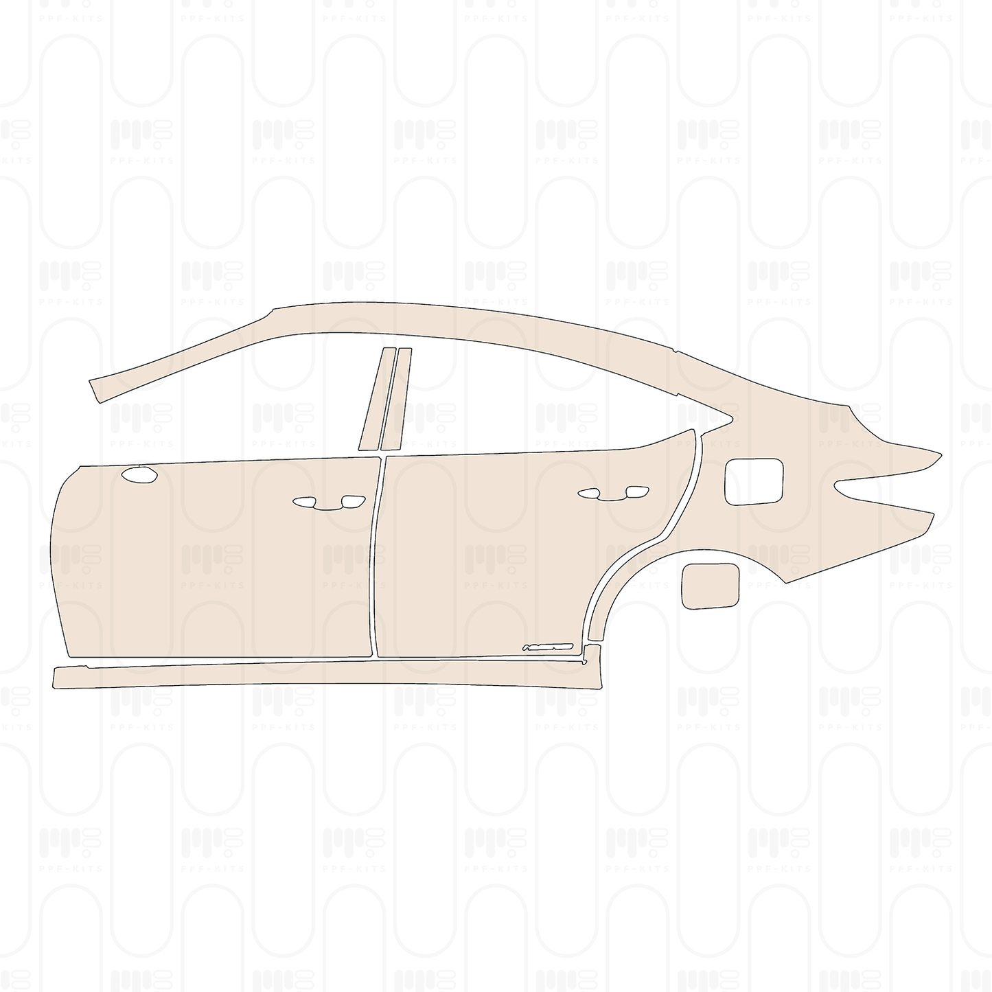Pre-Cut PPF Lexus ES (US) Luxury 2025