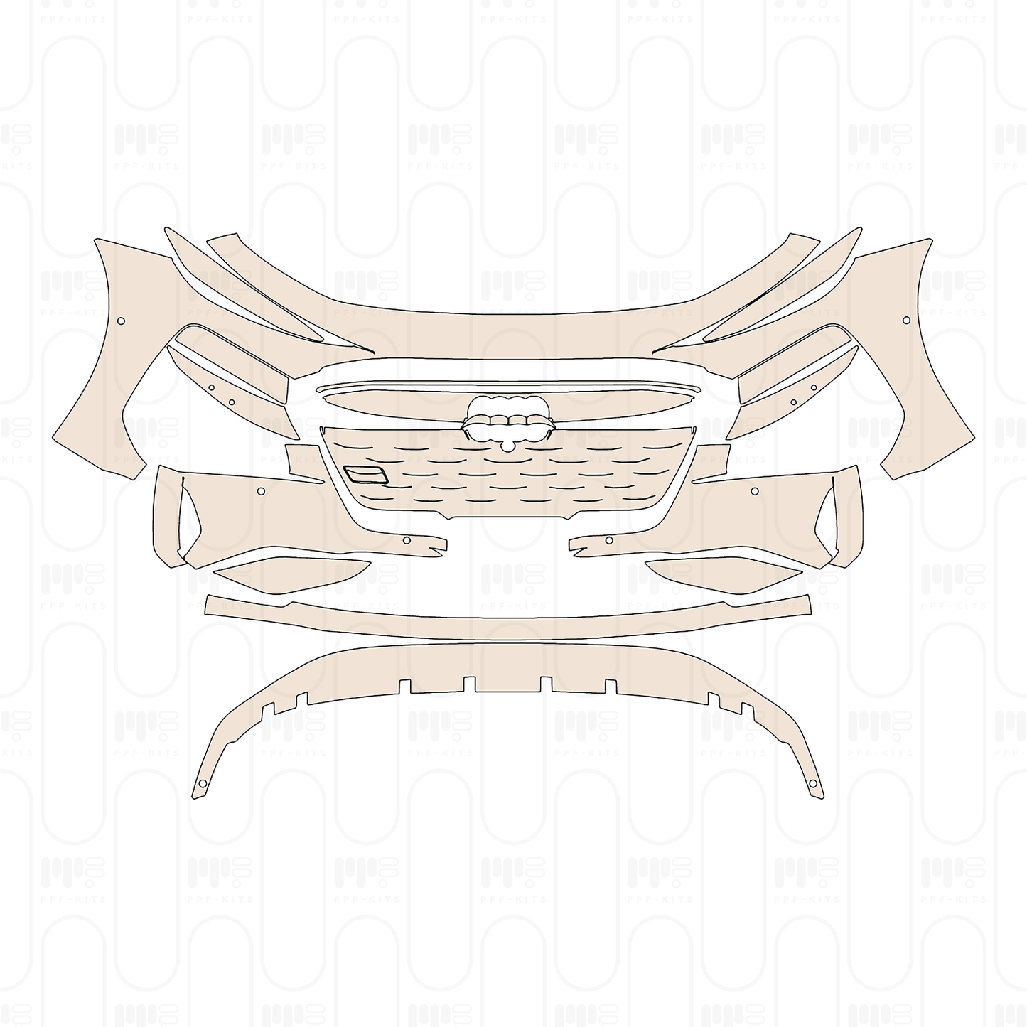 Pre-Cut PPF Audi A6 e-tron A6 Sportback e-tron Base 2025