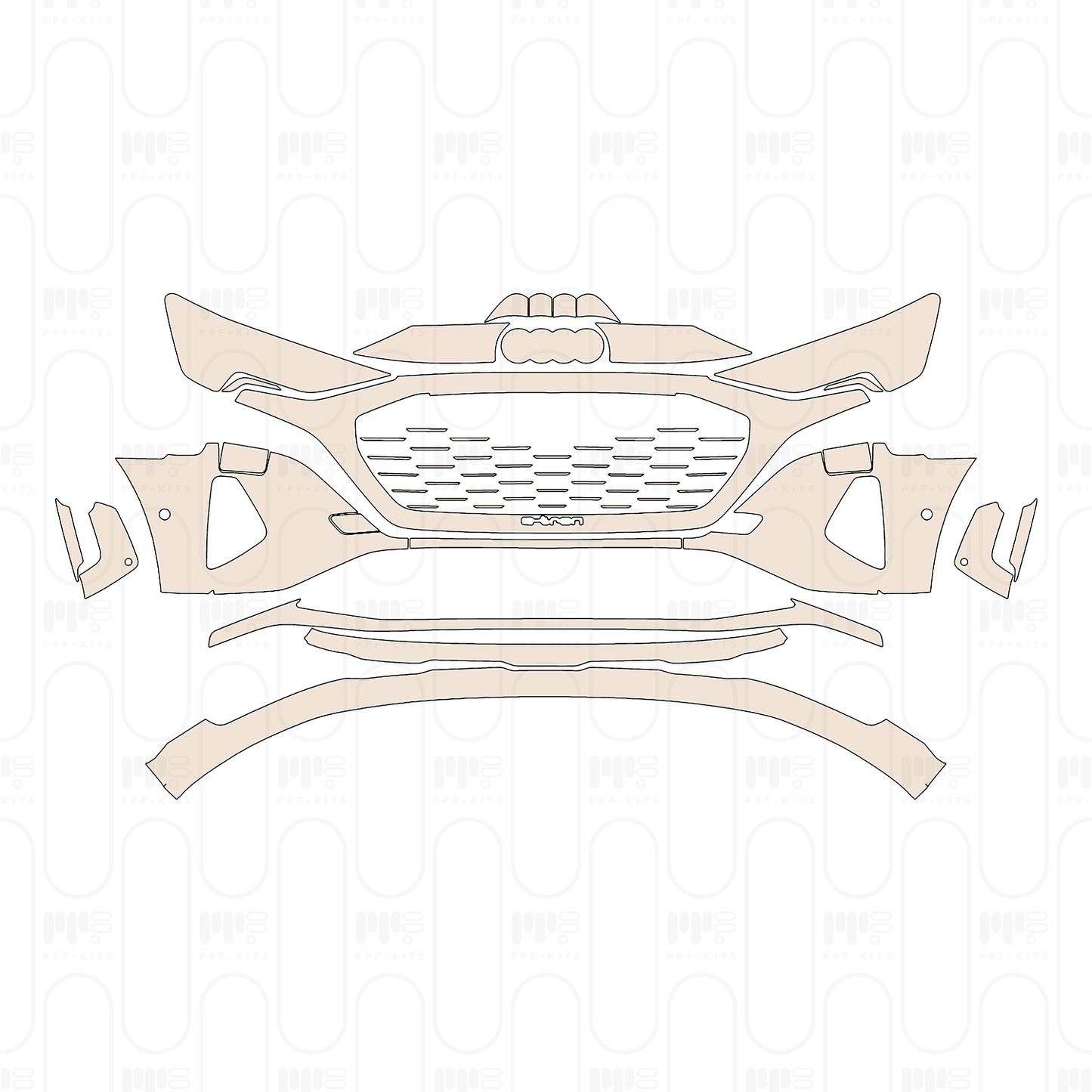Pre-Cut PPF Audi Q8 e-tron Sportback Base 2025