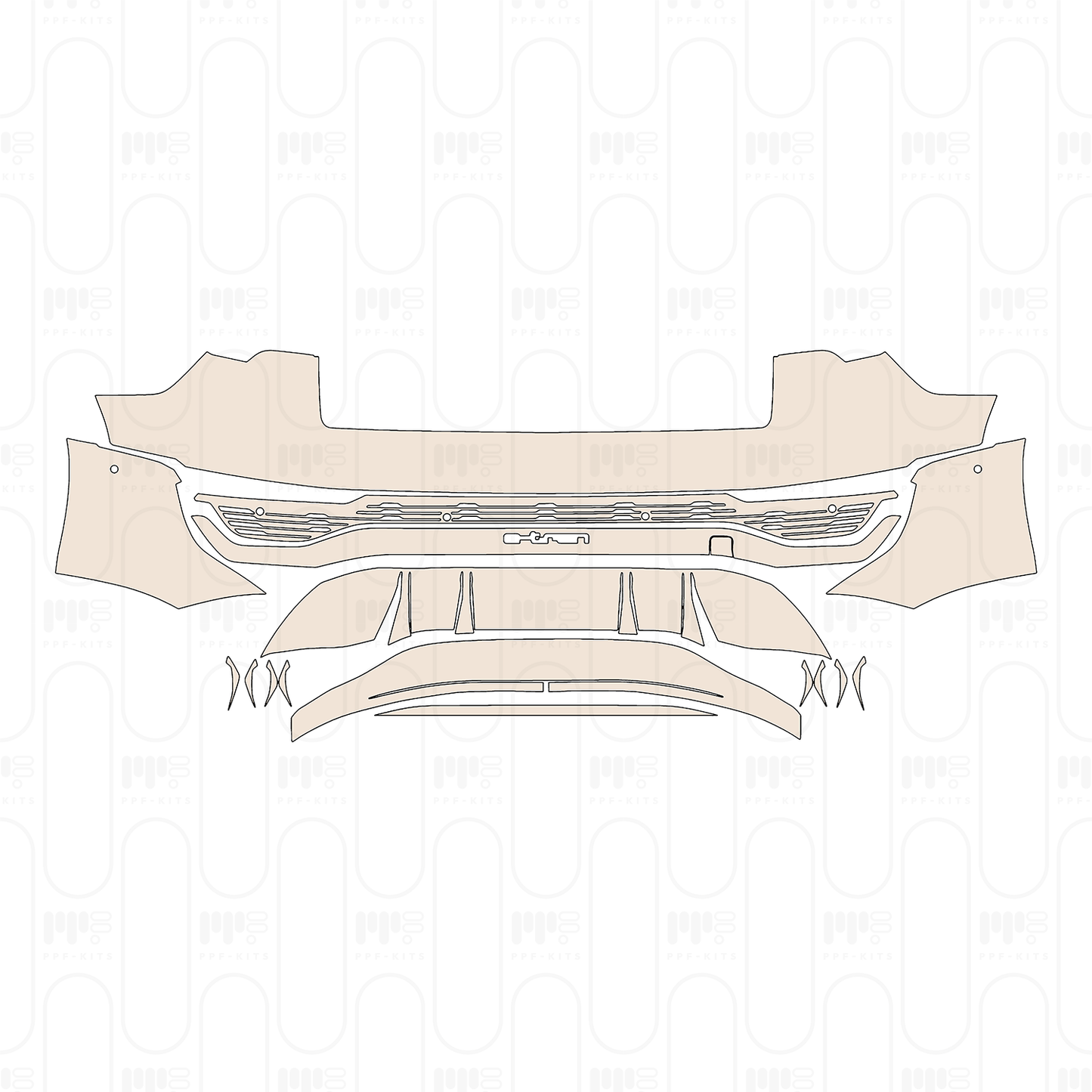 Pre-Cut PPF Audi Q8 e-tron SUV S-Line 2024