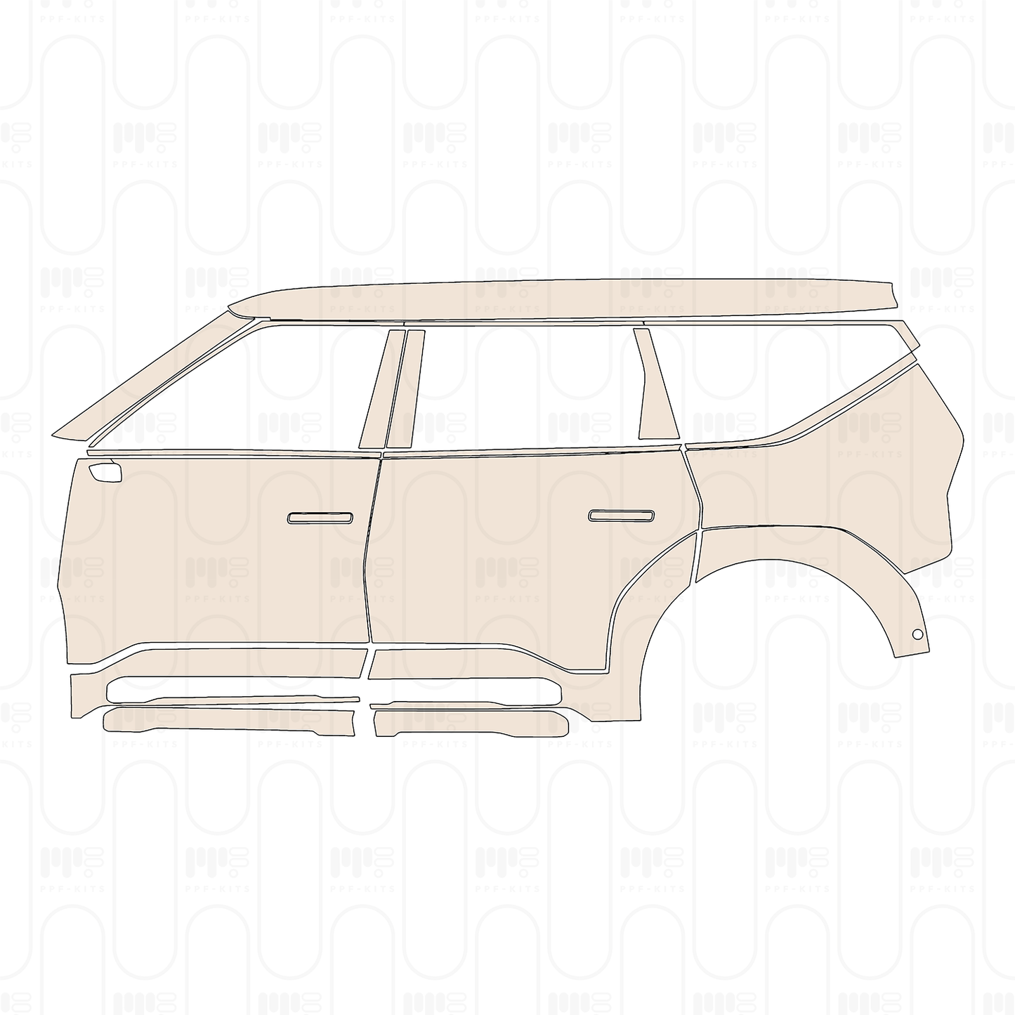 Pre-Cut PPF KIA EV9 GT-Line 2025