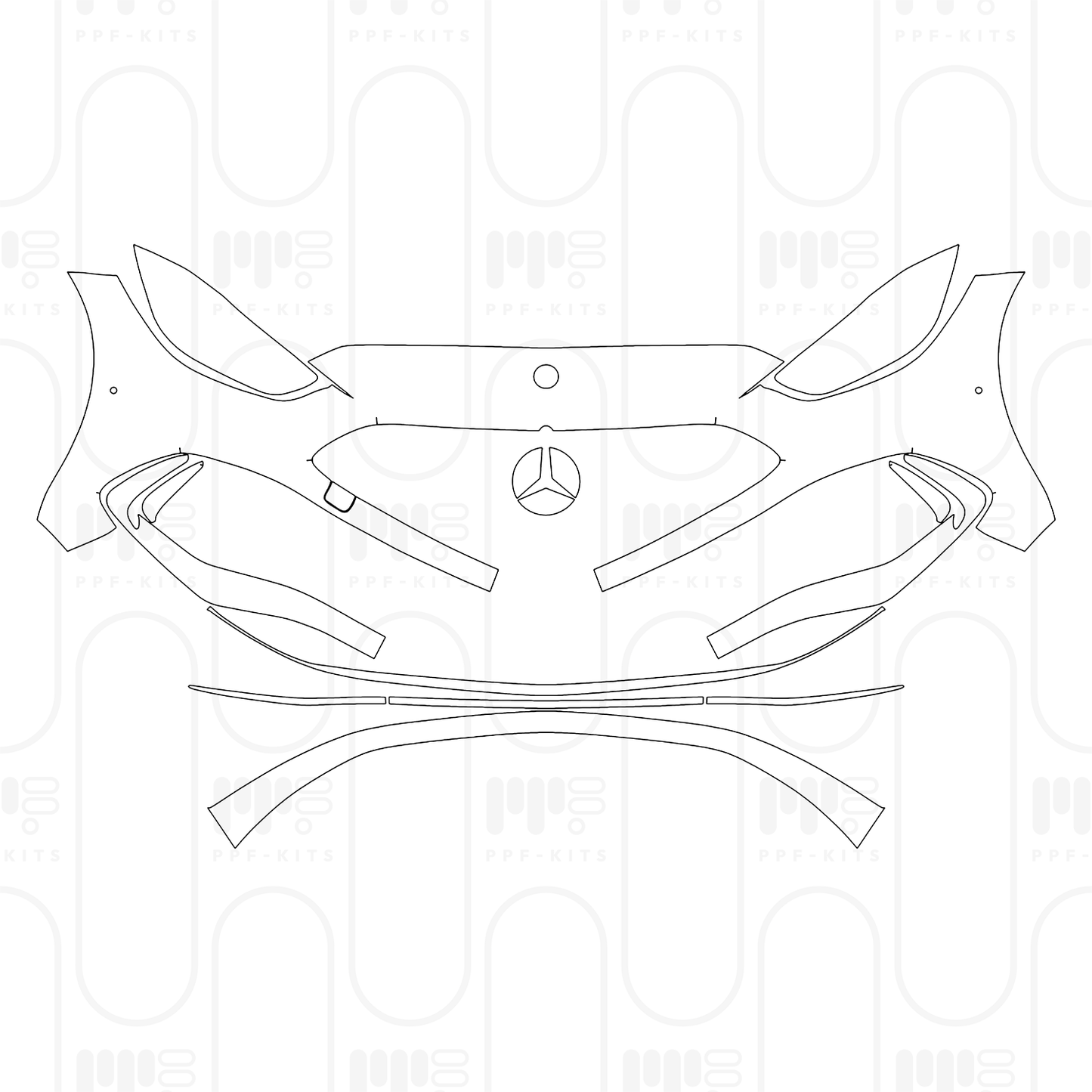 Pre-Cut PPF Mercedes-Benz C Class Sedan AMG C43 2025