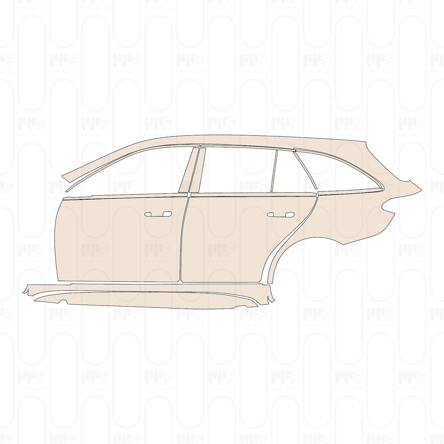 Pre-Cut PPF Mercedes-Benz C Class Estate AMG C43 2024
