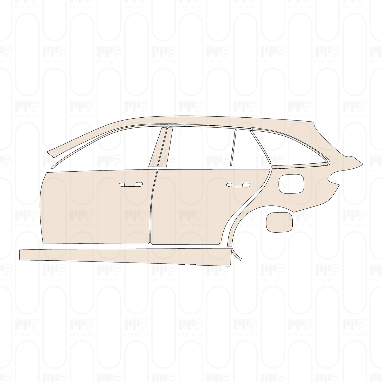 Pre-Cut PPF Mercedes-Benz C Class Estate Base 2024