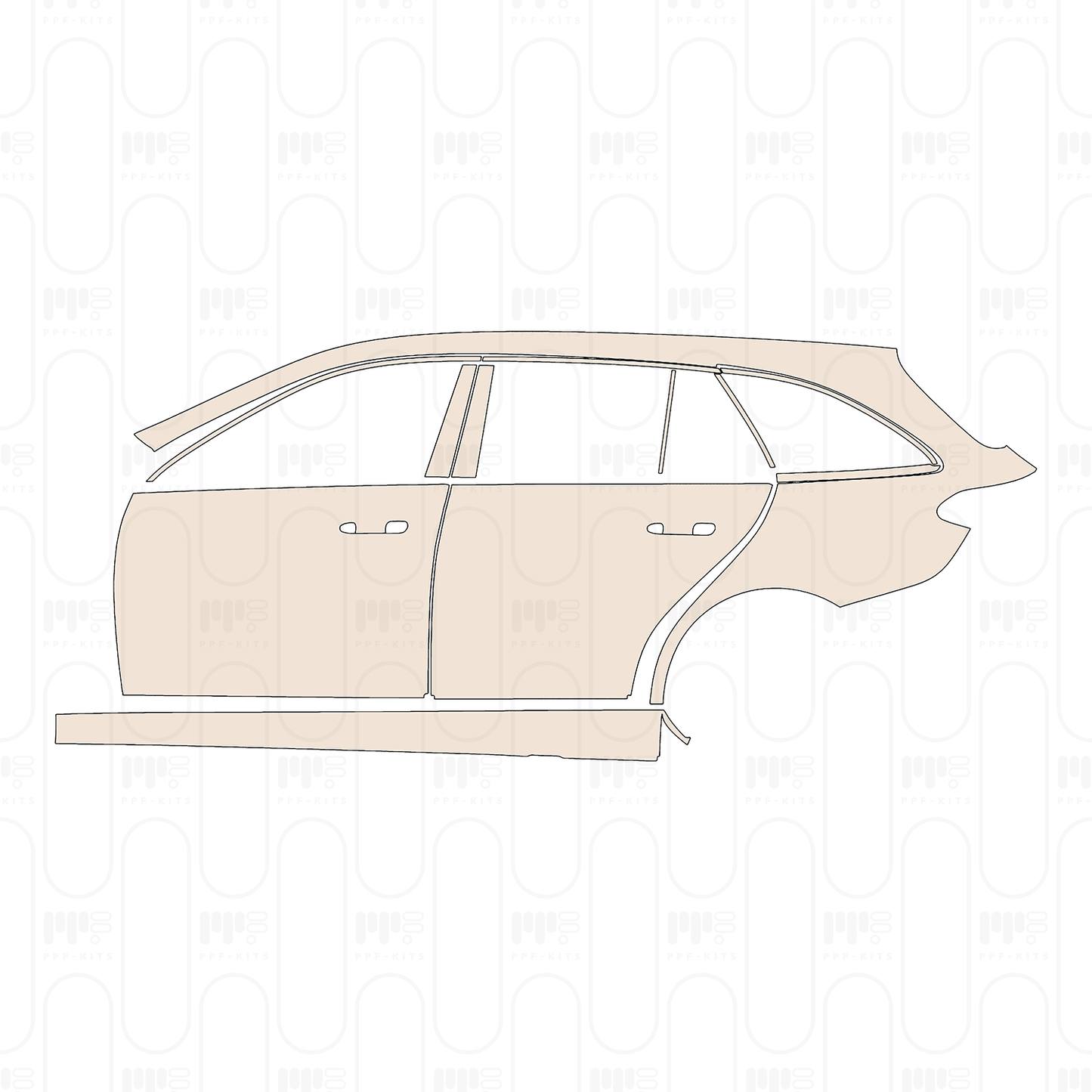 Pre-Cut PPF Mercedes-Benz C Class Estate Base 2024