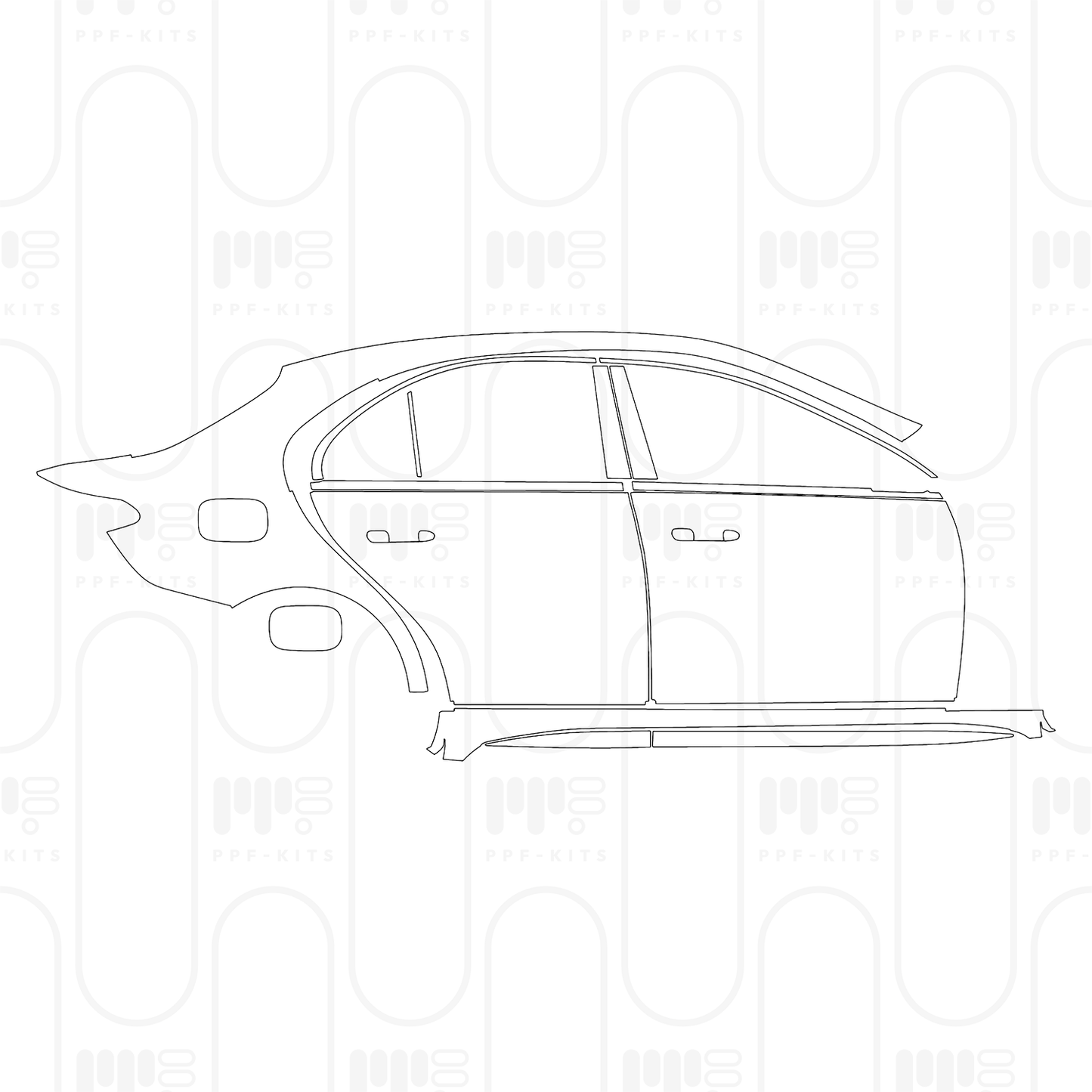 Pre-Cut PPF Mercedes-Benz C Class Sedan AMG C43 2025