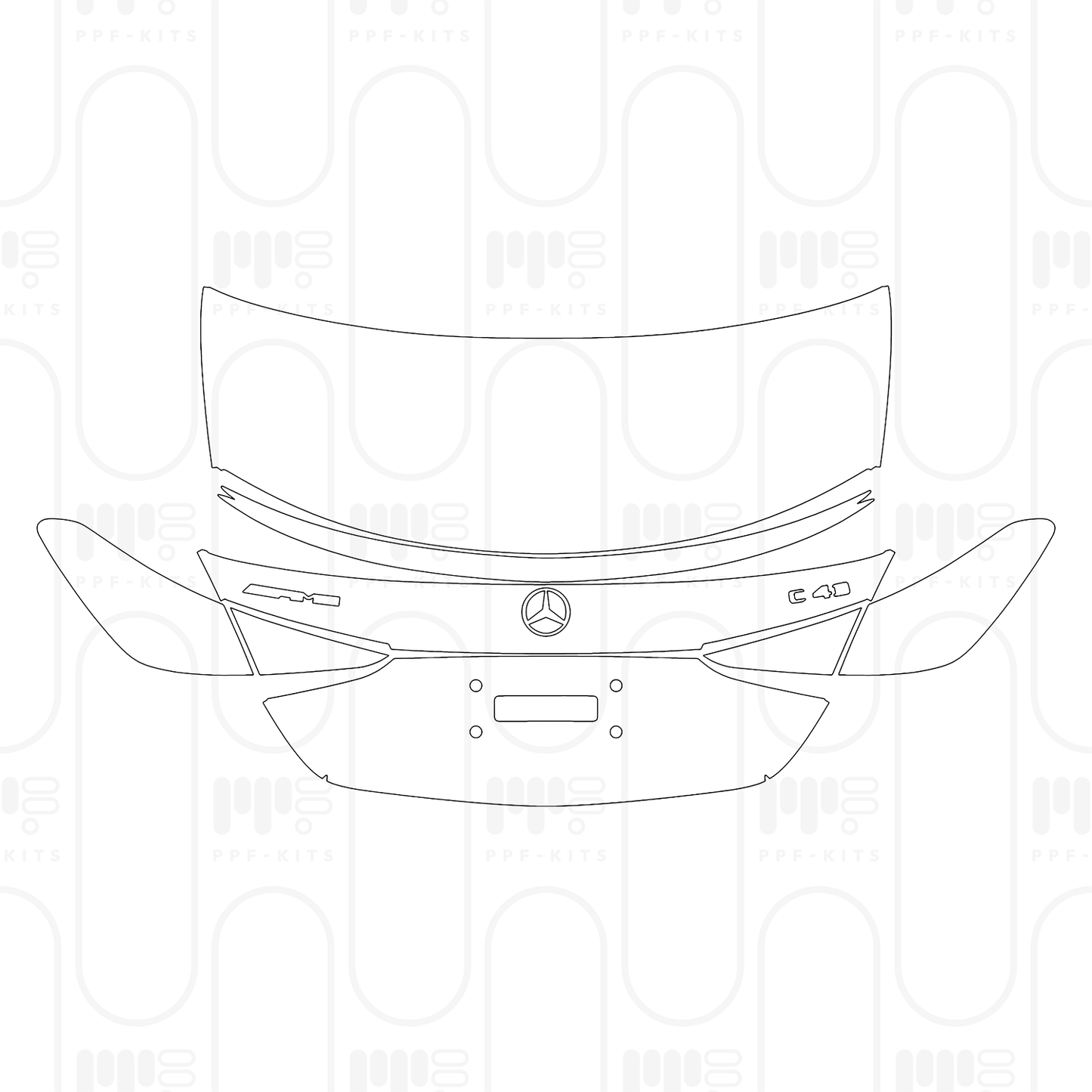 Pre-Cut PPF Mercedes-Benz C Class Sedan AMG C43 2025