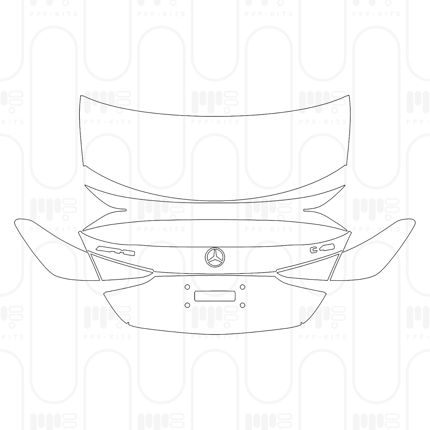 Pre-Cut PPF Mercedes-Benz C Class Sedan AMG C43 2025