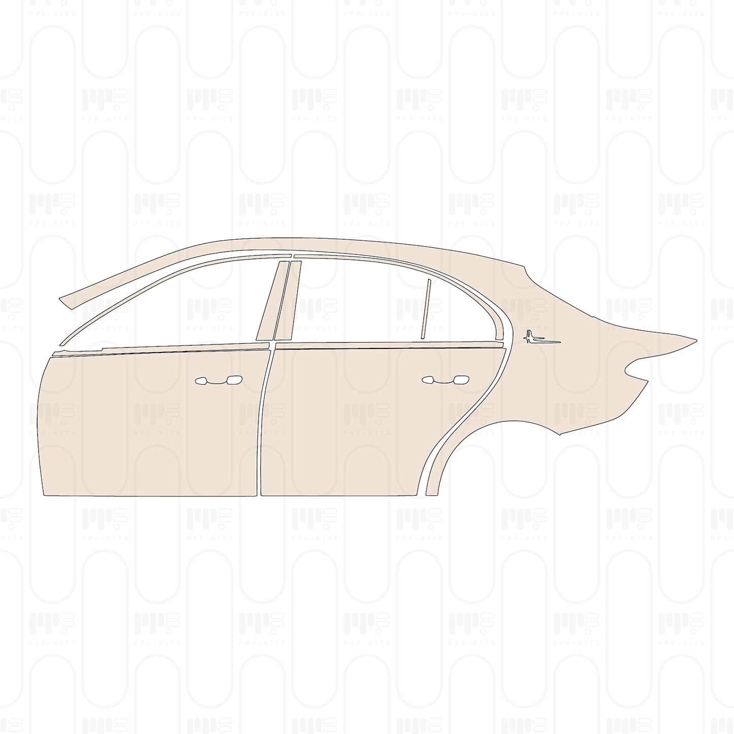 Pre-Cut PPF Mercedes-Benz C Class Sedan Base Extended Wheelbase 2024