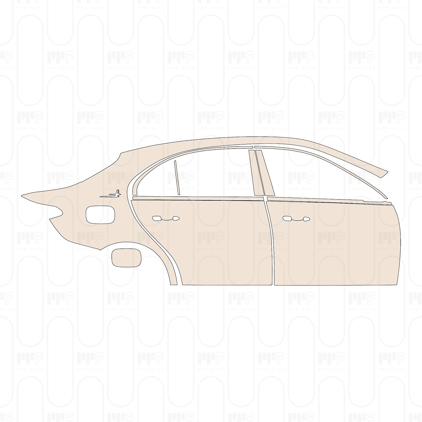 Pre-Cut PPF Mercedes-Benz C Class Sedan Base Extended Wheelbase 2024
